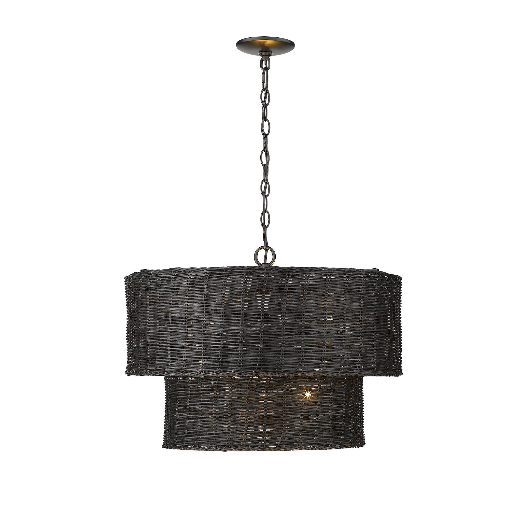 Erma 17 Inch Chandelier by Golden Lighting