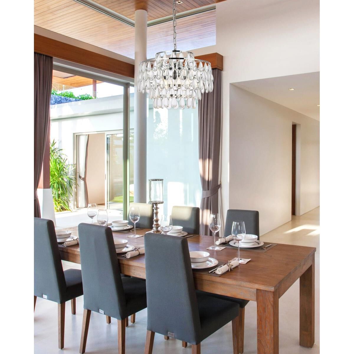 Shown in Chrome finish and Royal Cut Clear crystal