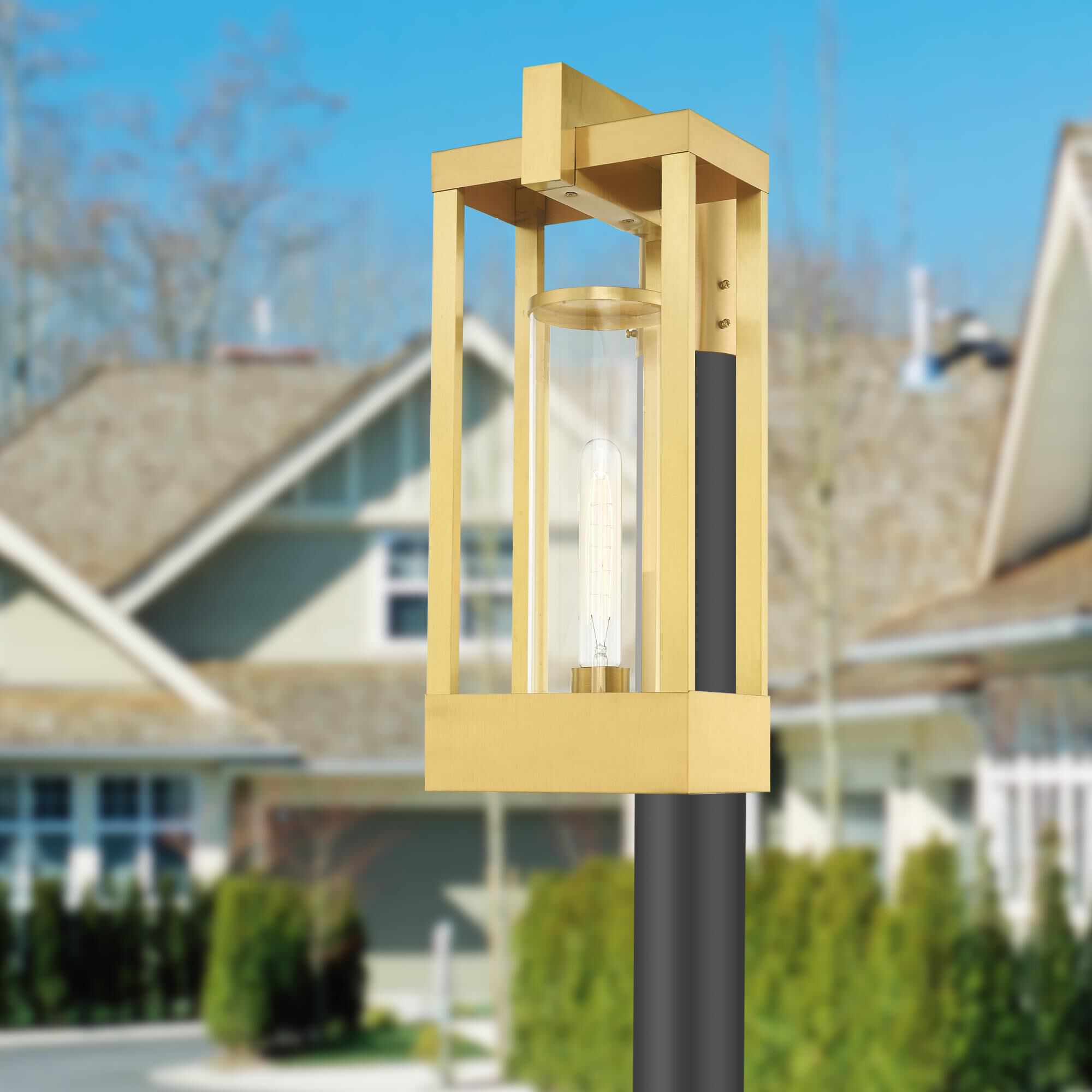 Livex Lighting Delancey 18 Inch Tall Outdoor Post Lamp