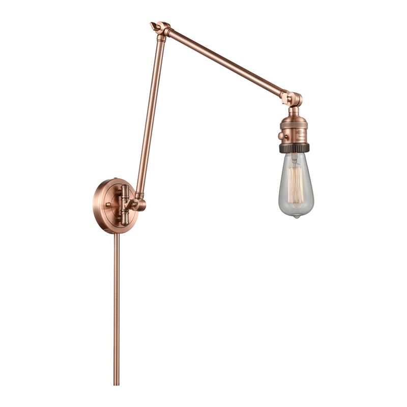 Bruno Marashlian Bare Bulb Wall Swing Lamp by Innovations Lighting