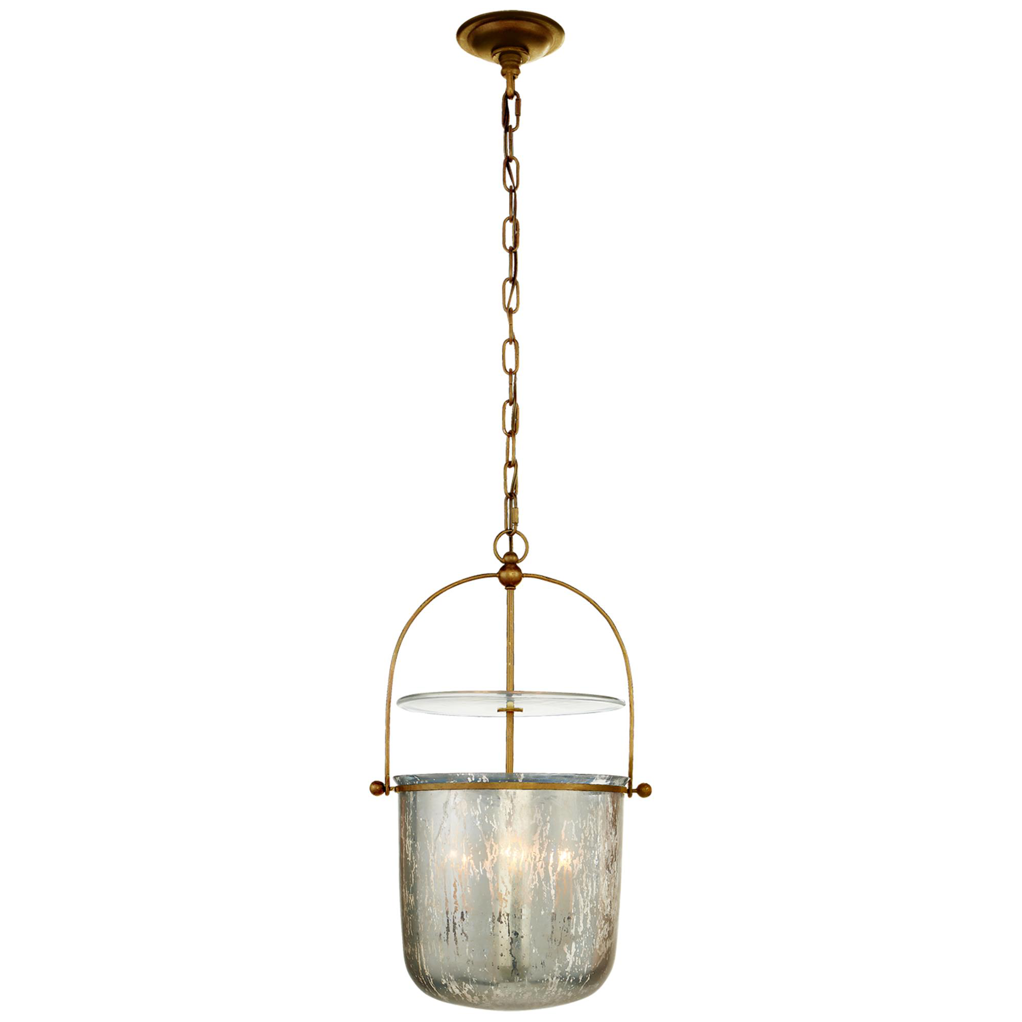Shown in Gilded Iron finish and Mercury glass