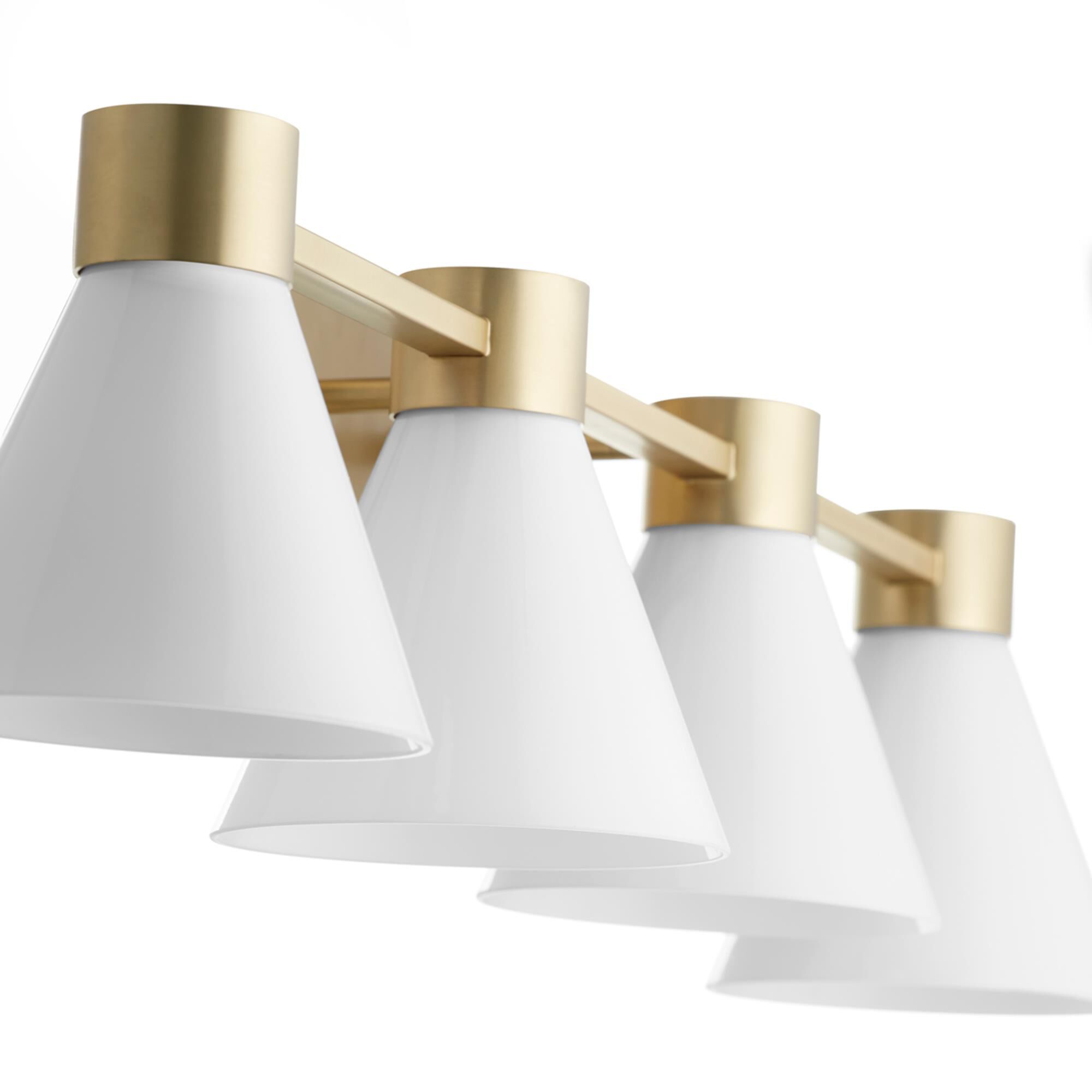 Shown in Aged Brass W/ Gloss Opal finish