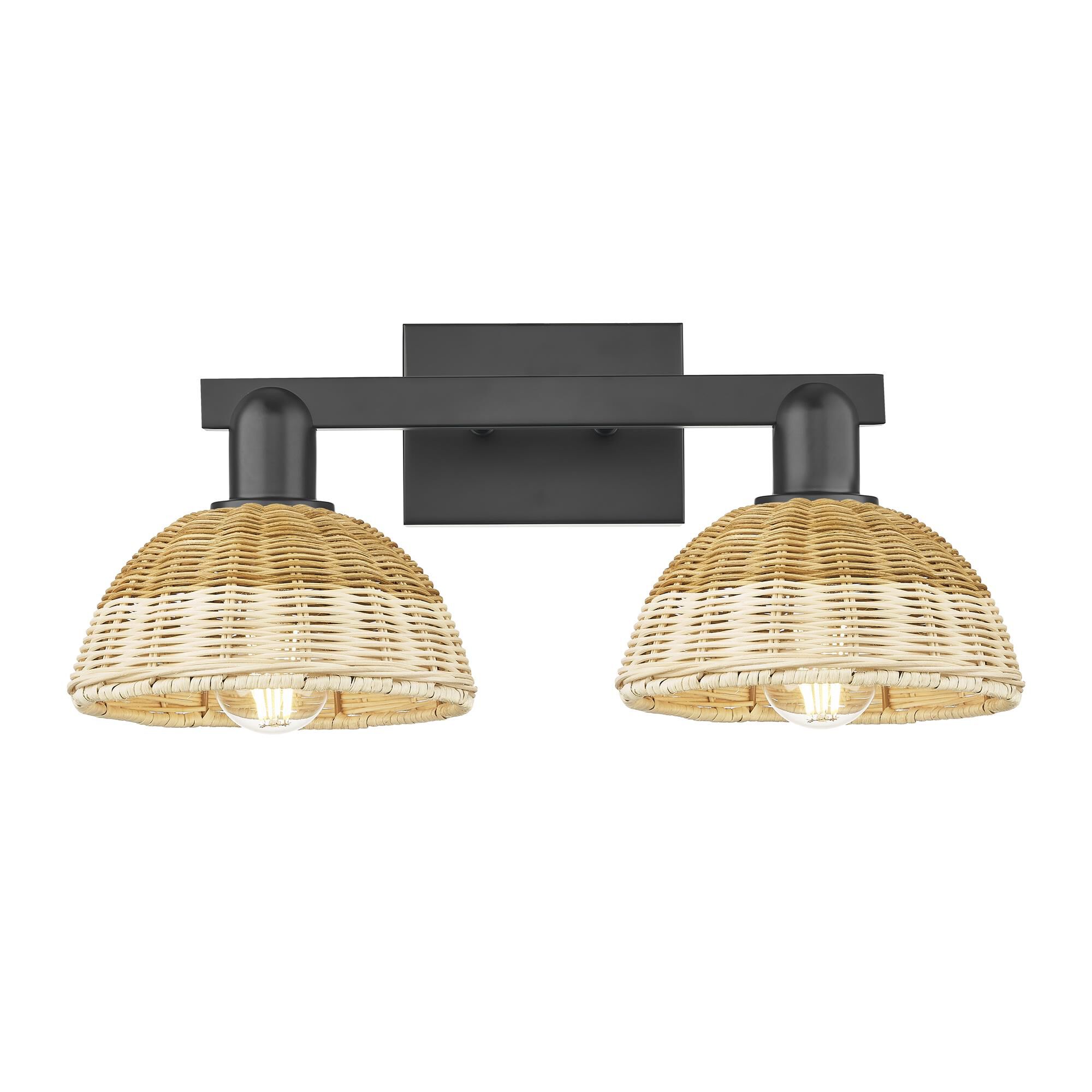 Shown in Matte Black finish and Natural shade
