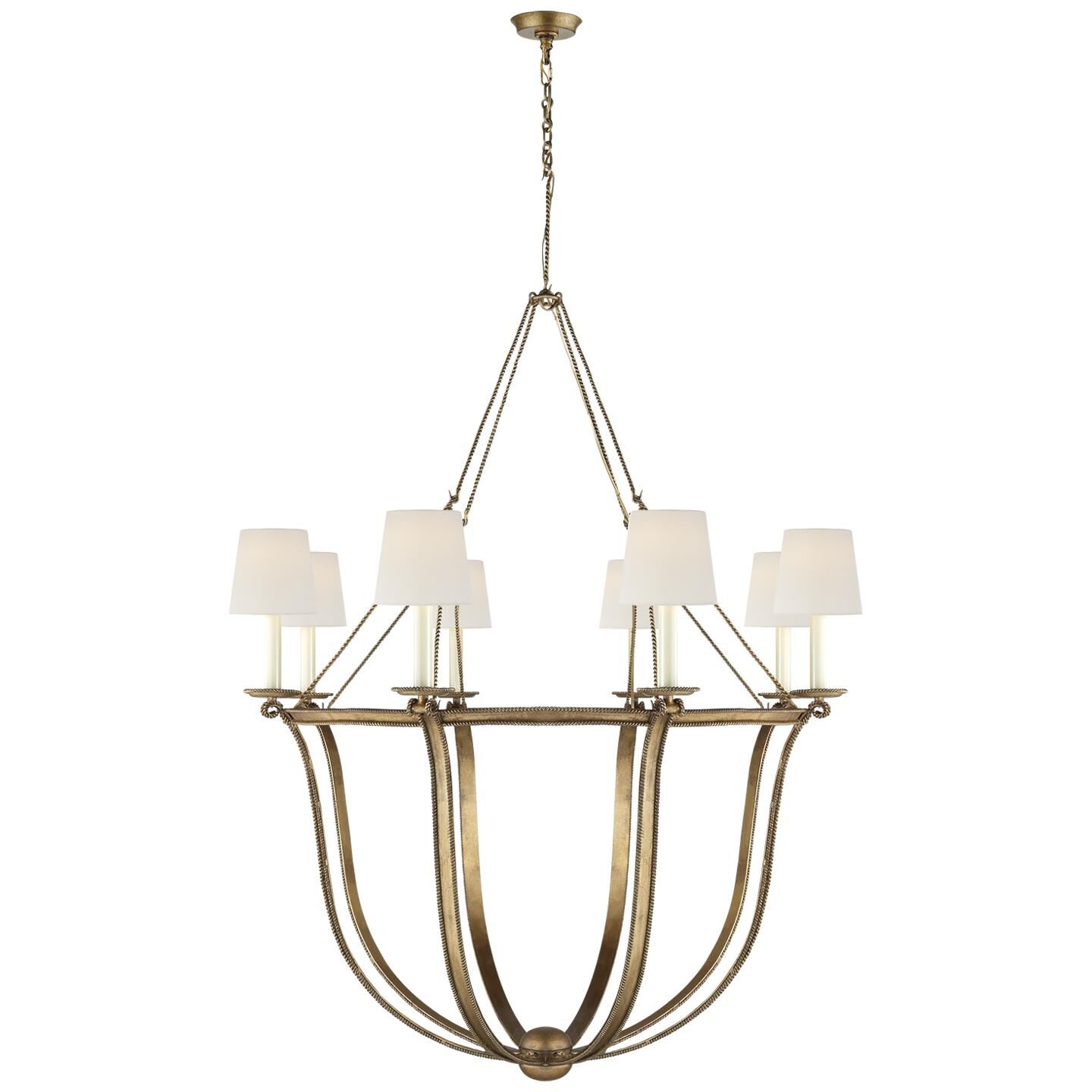 Chapman & Myers Lancaster 41 Inch 8 Light Chandelier by Visual Comfort Signature Collection