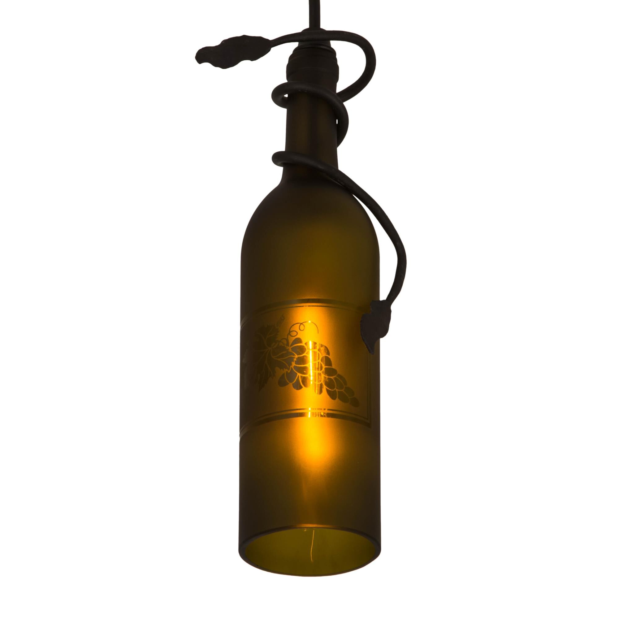 Shown with Green Sandblasted glass