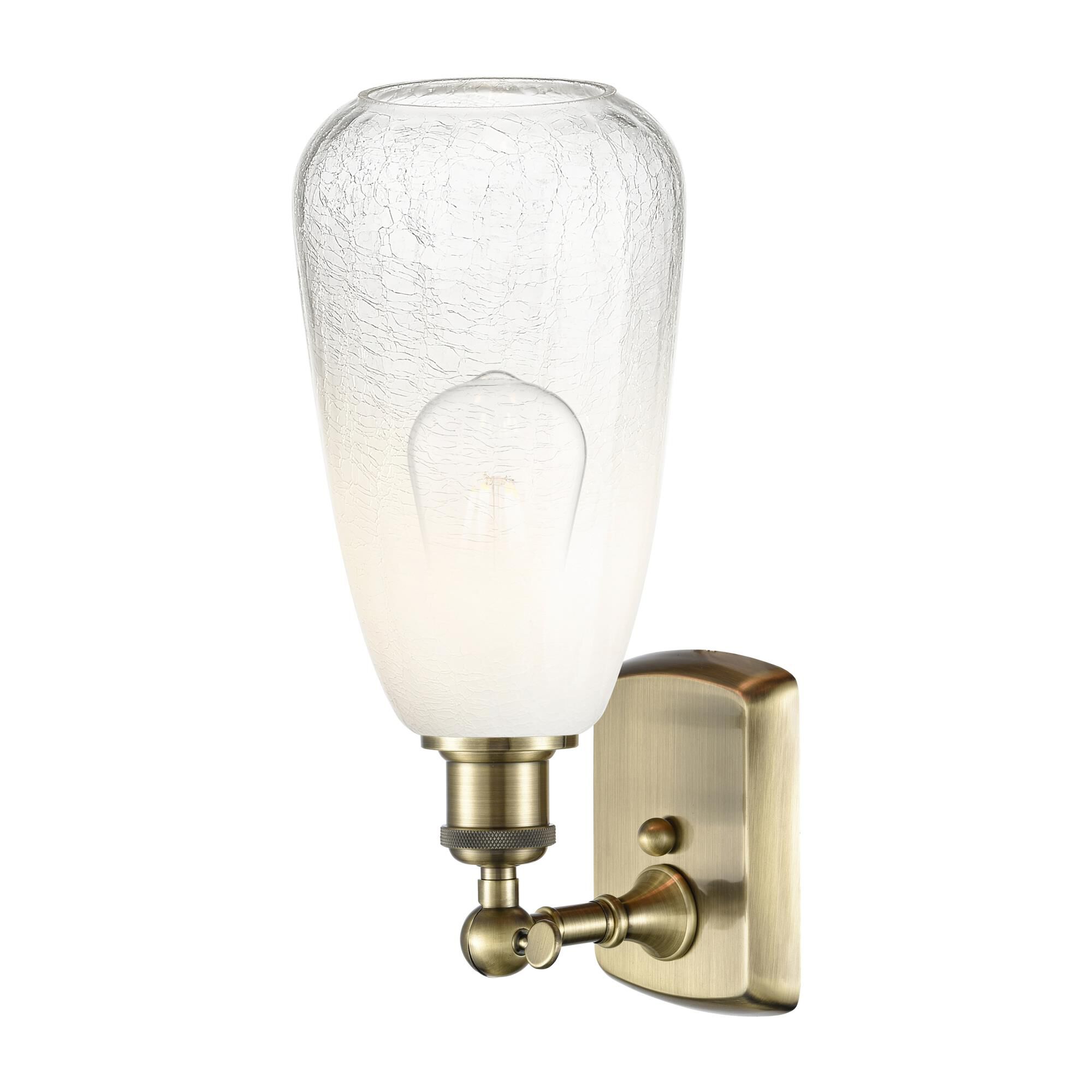 Shown in Antique Brass finish and Opal glass