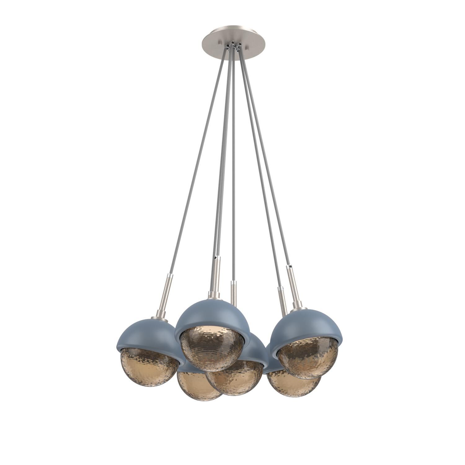 Levi Wilson Cabochon 19 Inch Multi Pendant Light by Hammerton Studio