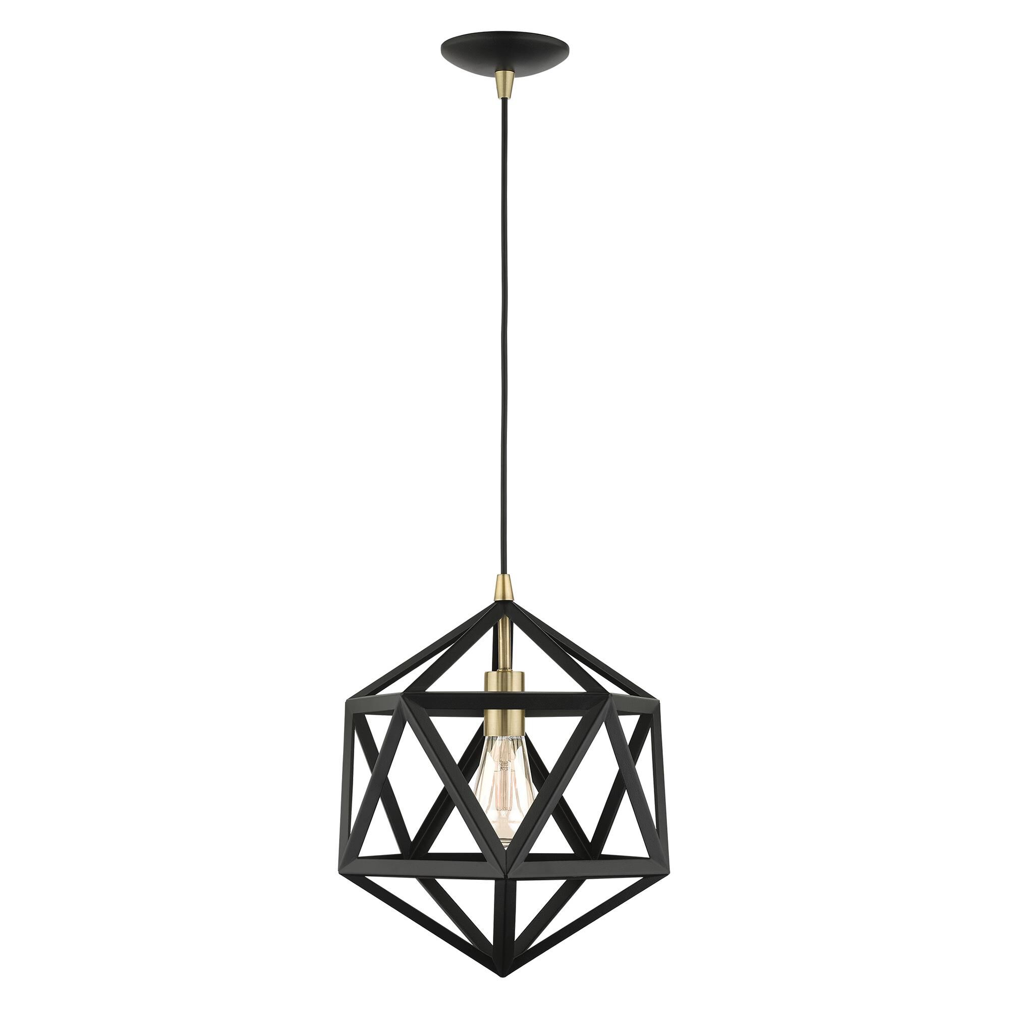 Shown in Textured Black finish and Hand Welded Textured Black shade