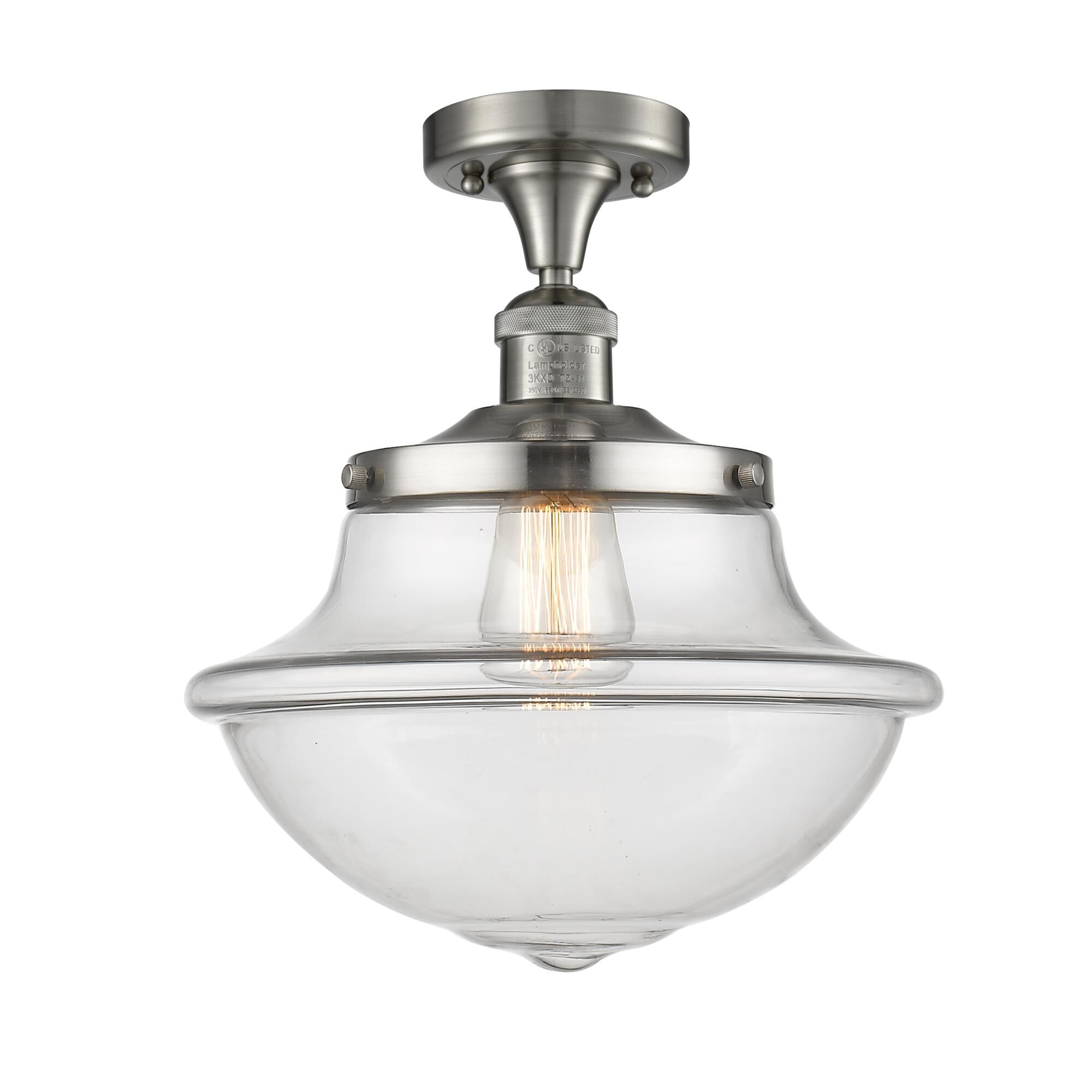 Bruno Marashlian Oxford 12 Inch 1 Light Semi Flush Mount by Innovations Lighting