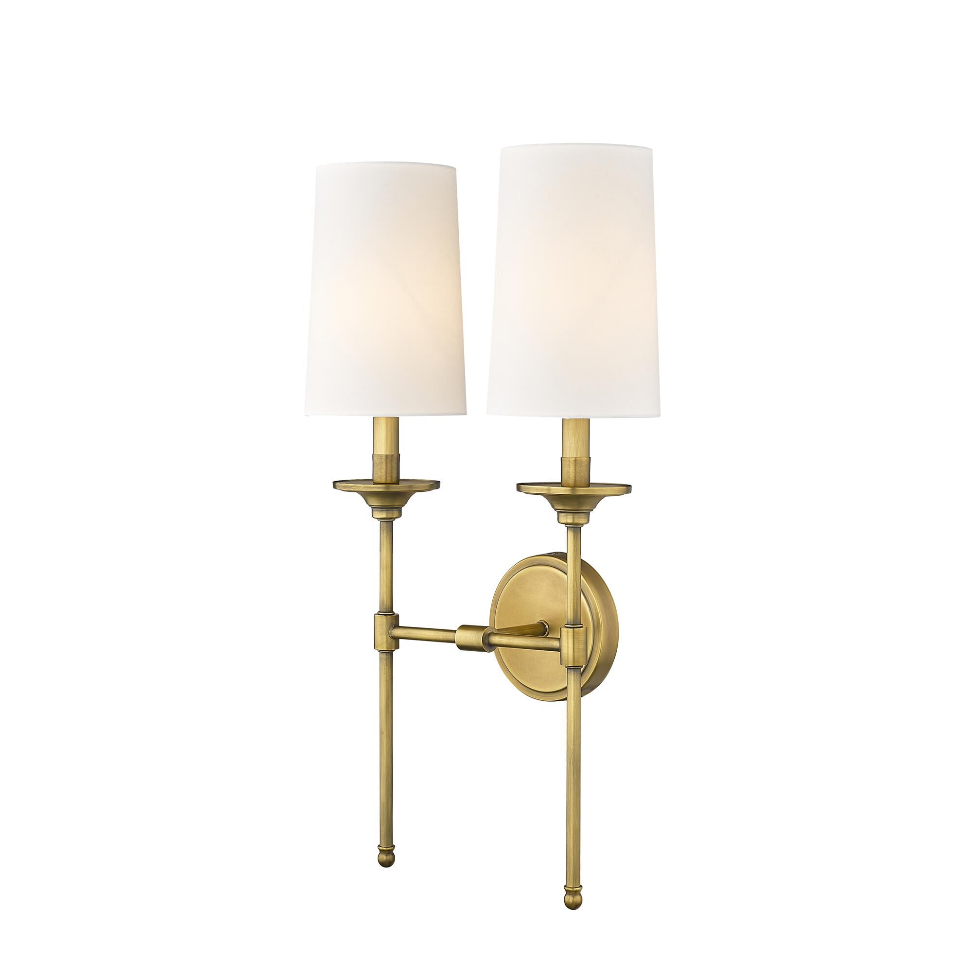 Shown in Rubbed Brass finish and Cloth Cover glass and Cloth Cover shade