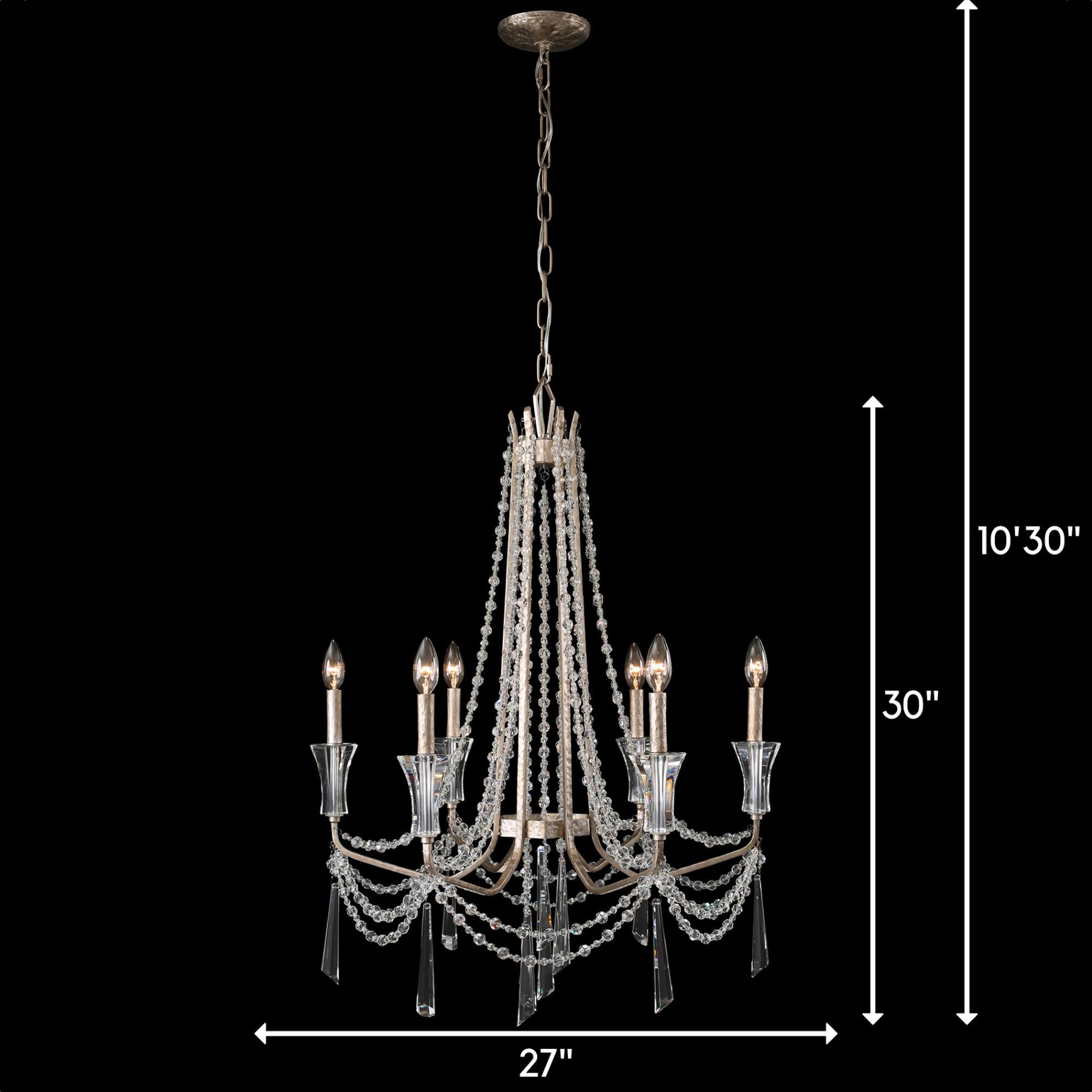 Barcelona 27 Inch 6 Light Chandelier by Varaluz