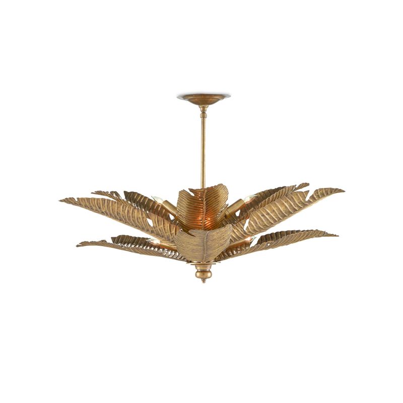 Tropical 6 Light Chandelier by Currey and Company