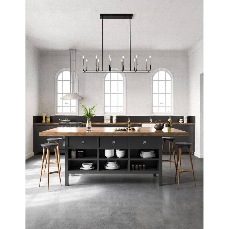 Haylie 56 Inch 12 Light Linear Suspension Light by Z-Lite