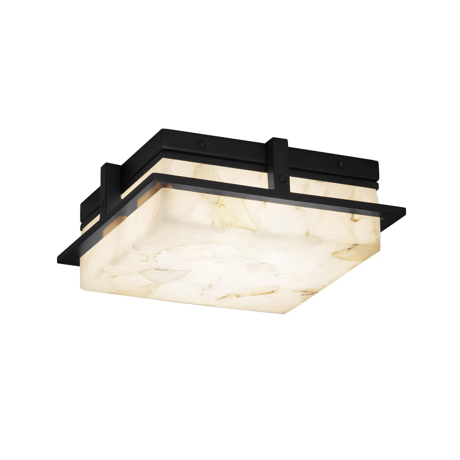 Alabaster Rocks 10 Inch 1 Light LED Outdoor Flush Mount by Justice Design Group