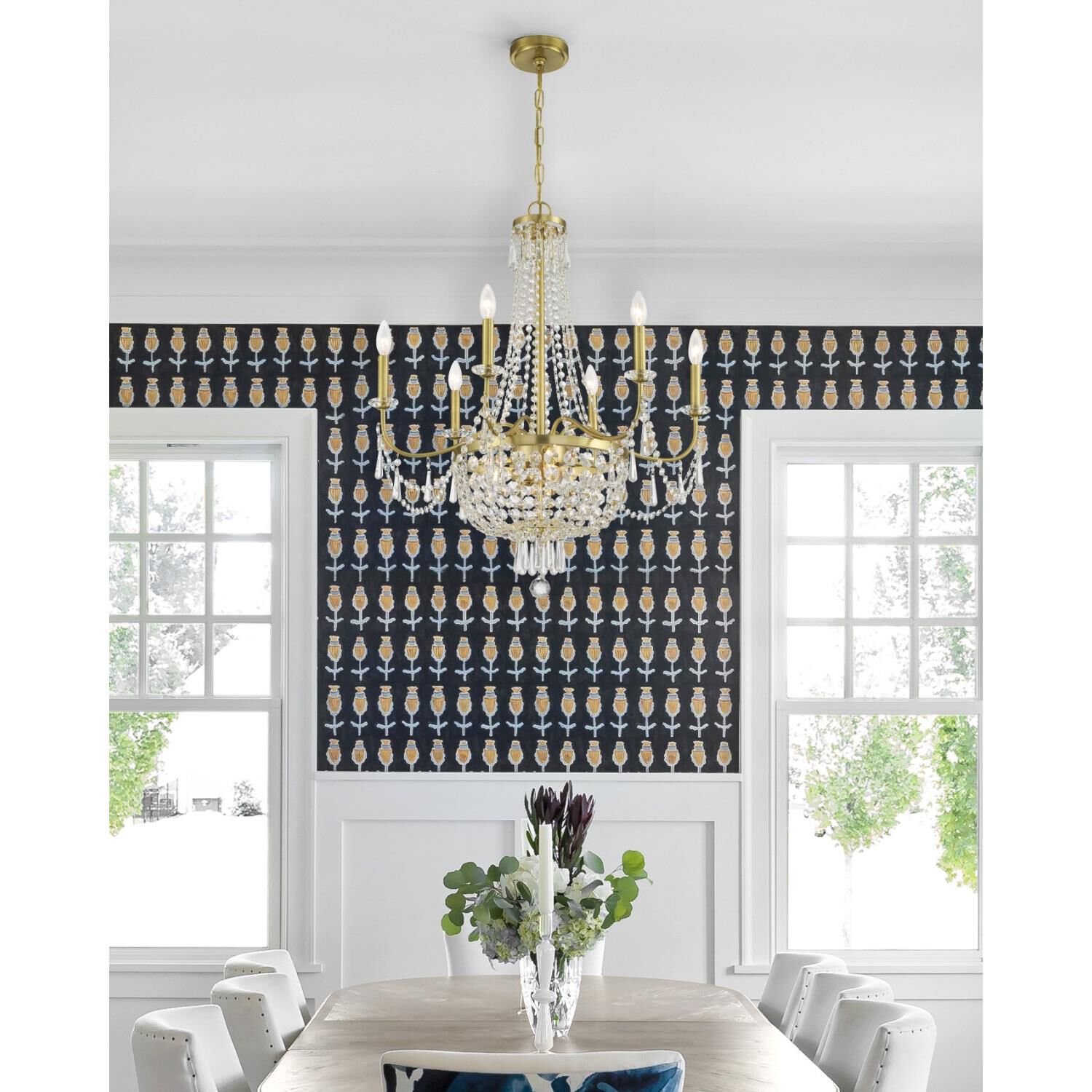 Haywood 28 Inch 9 Light Chandelier by Crystorama