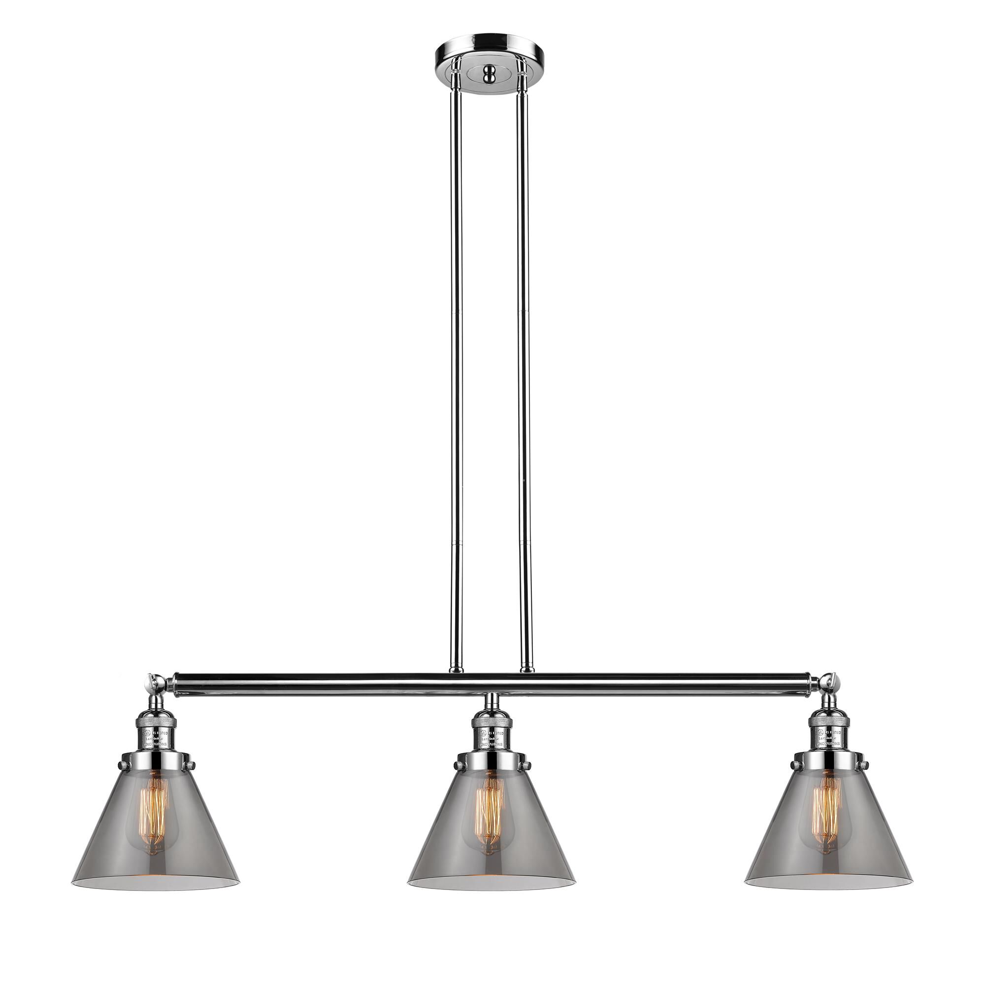 Shown in Polished Nickel finish and Smoked glass