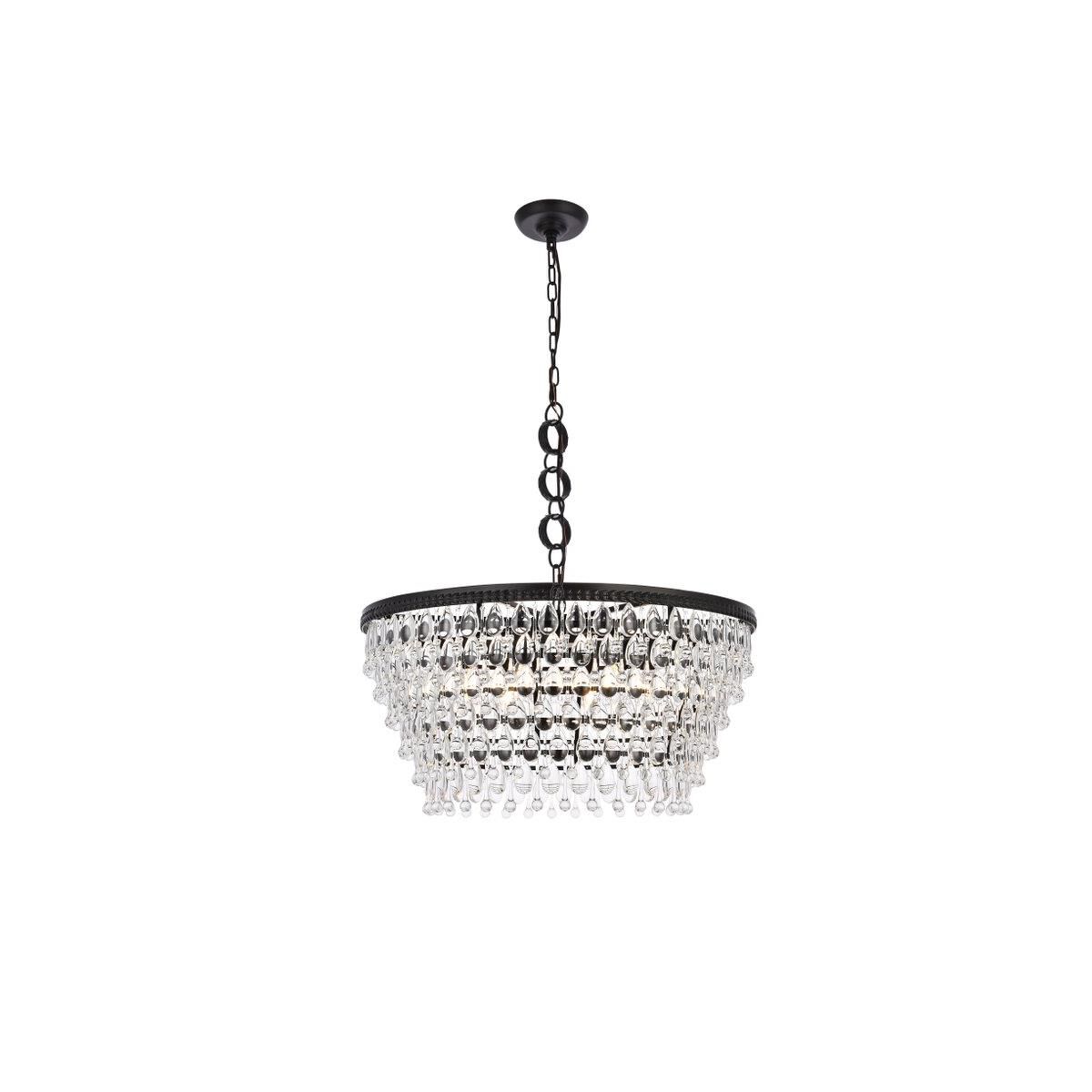 Nordic 28 Inch 6 Light Chandelier by Elegant Lighting