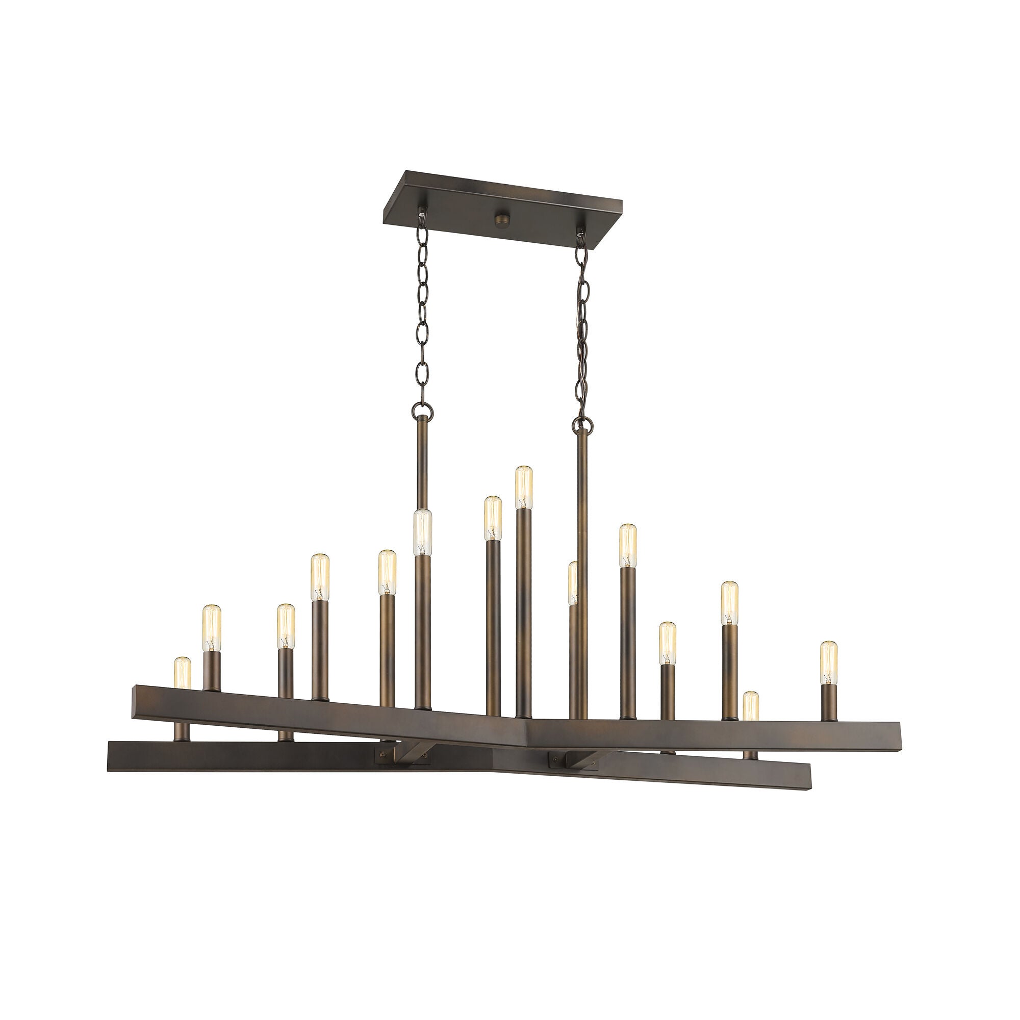 Shown in Oil-Rubbed Bronze finish and -- glass and -- shade