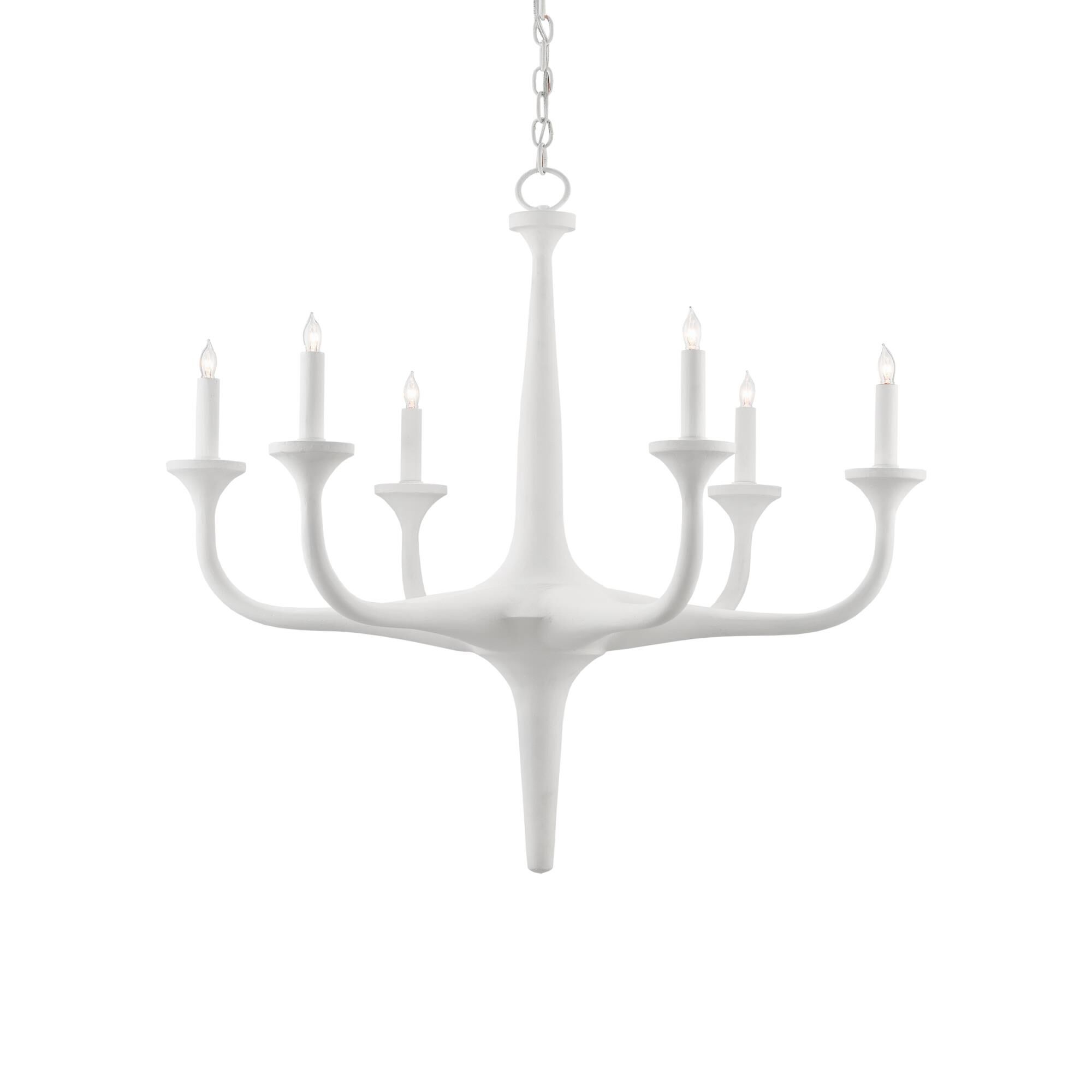 Albion 31 Inch 6 Light Chandelier by Currey and Company