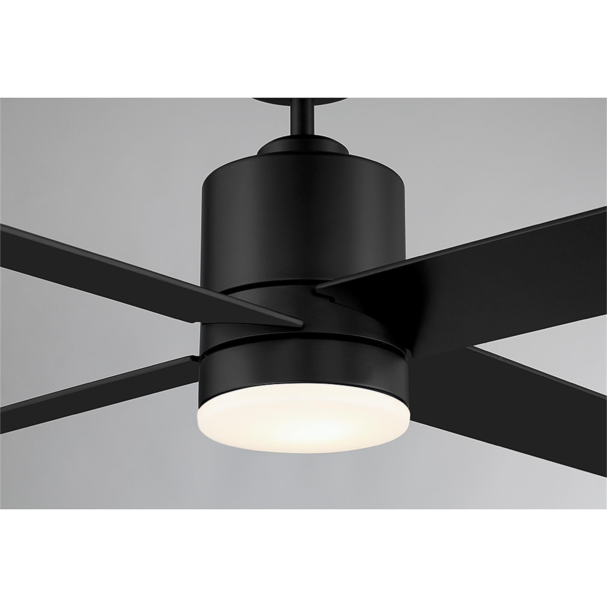 Shown in Matte Black finish and White Frosted glass