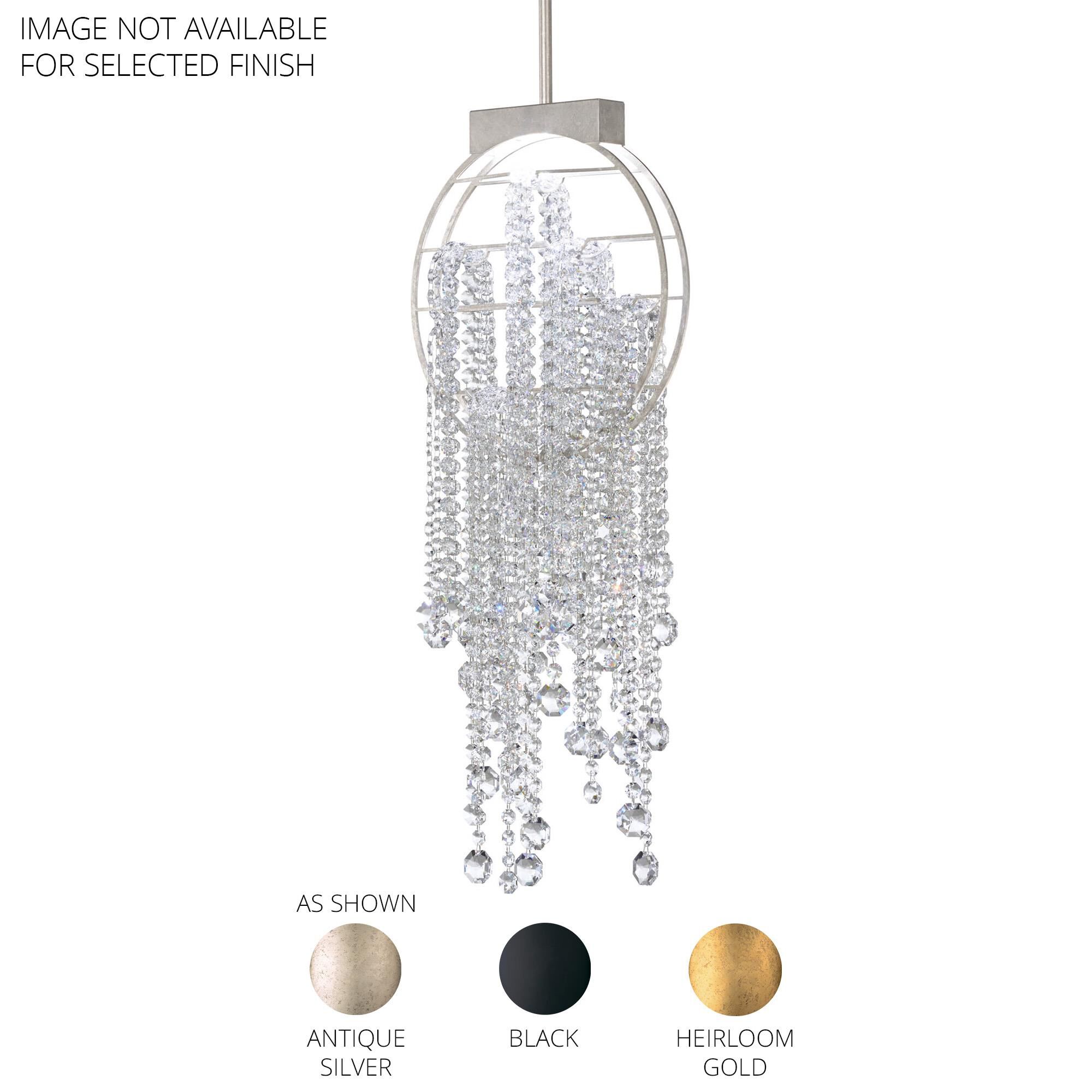 Shown in Heirloom Gold finish and Radiance crystal and Crystal glass