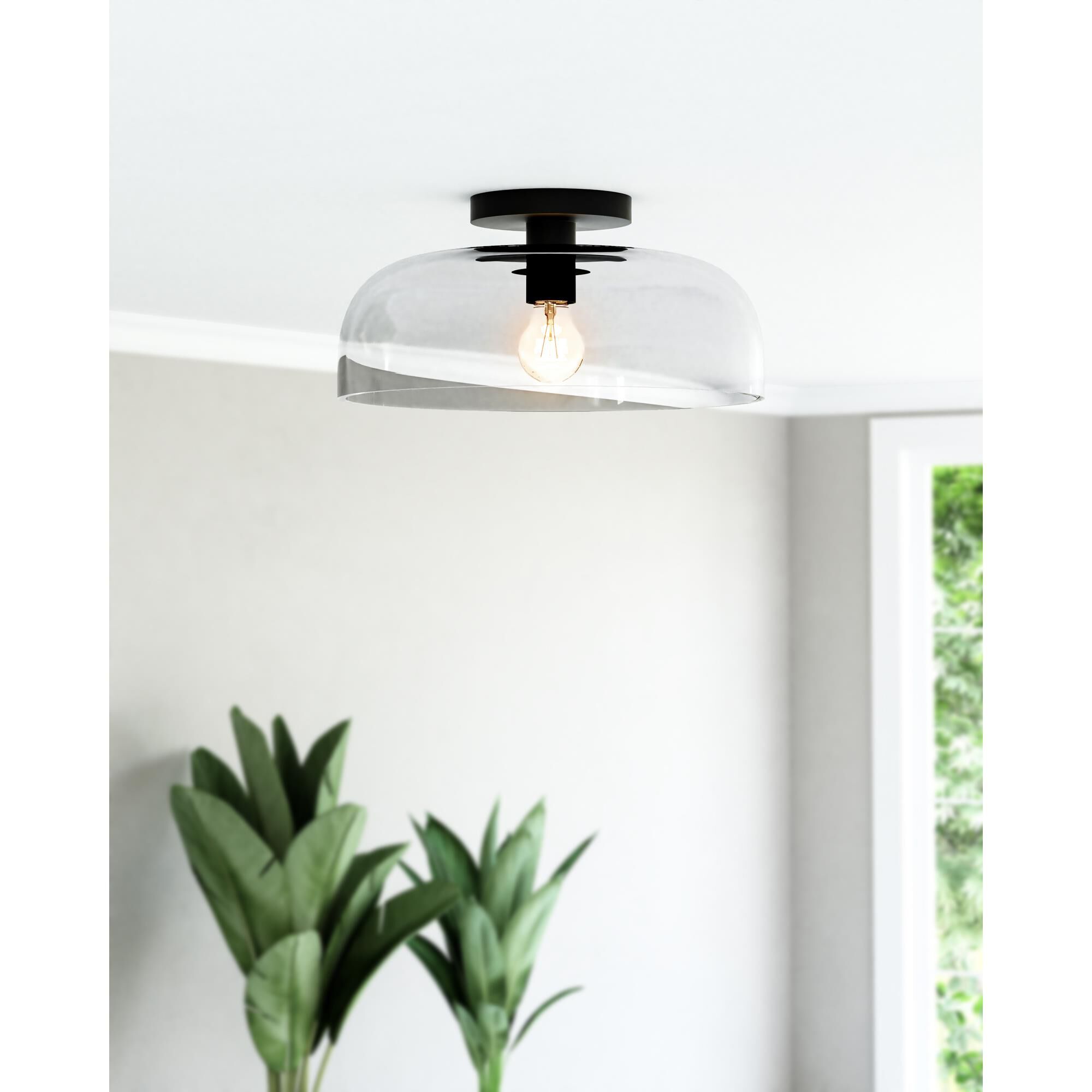 Sylvia 12 Inch Semi Flush Mount,