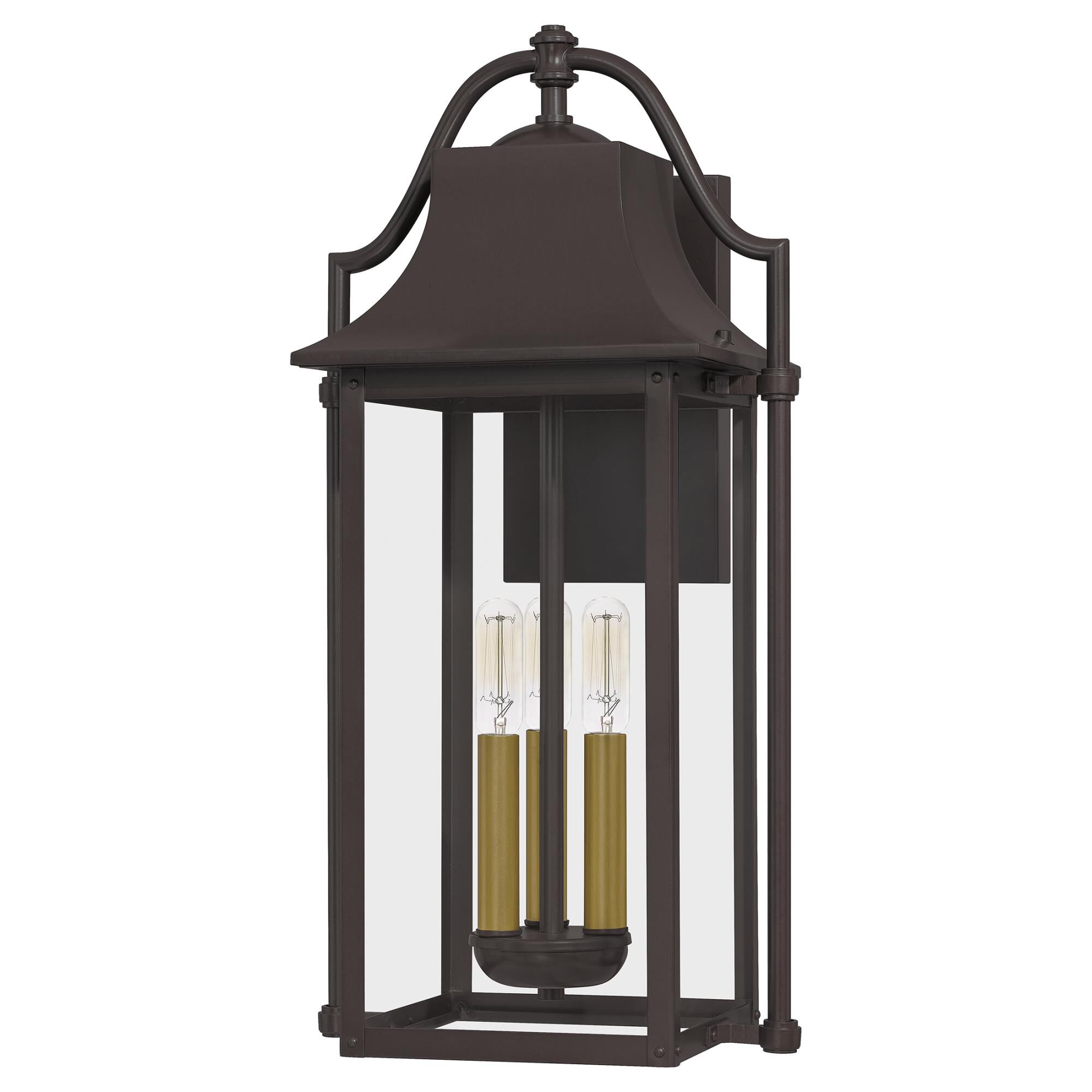 Manning 21 Inch Tall 3 Light Outdoor Wall Light by Quoizel