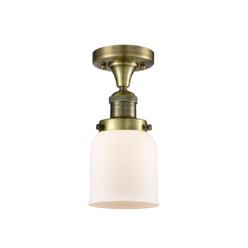 Bruno Marashlian Small Bell 5 Inch 1 Light Semi Flush Mount by Innovations Lighting