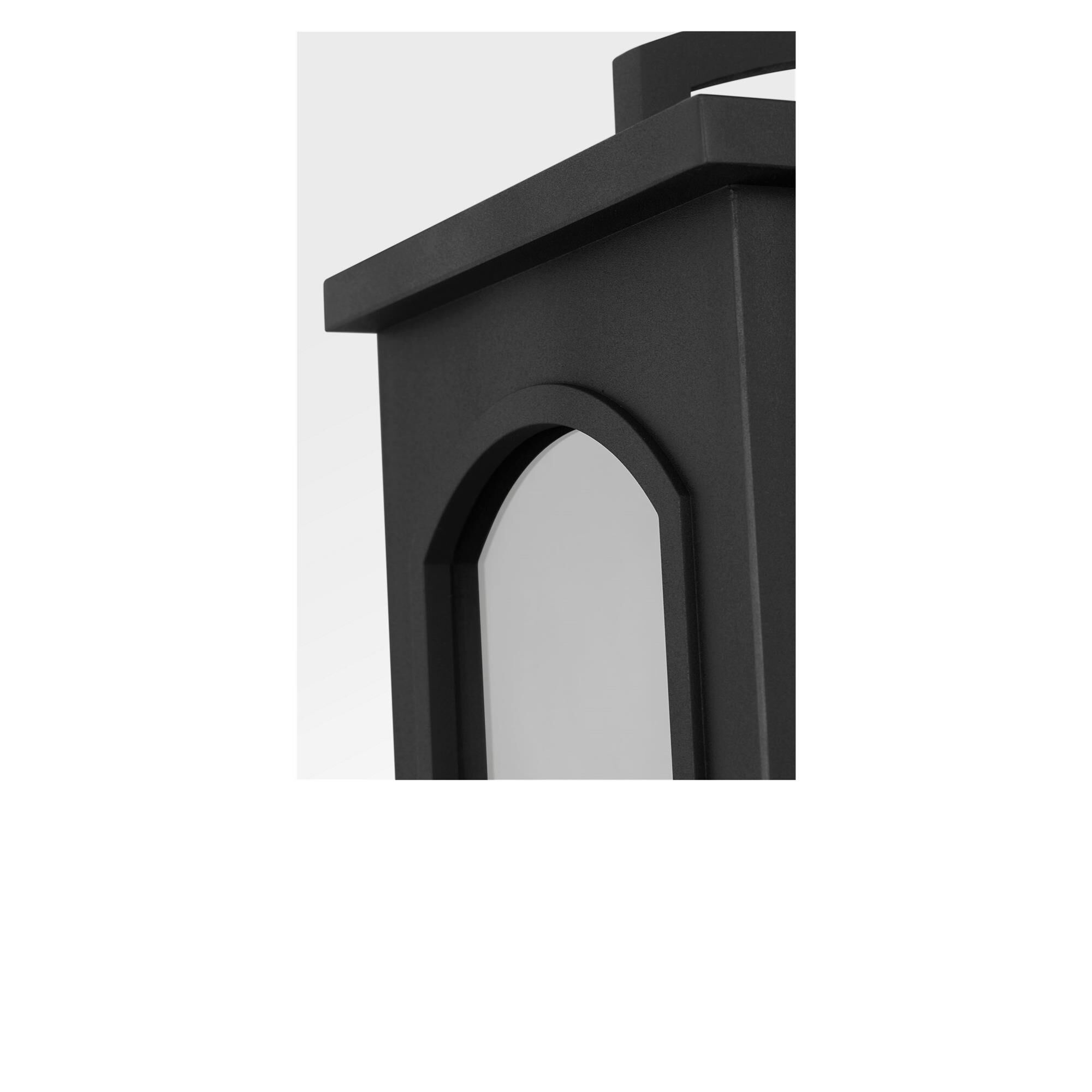 Shown in Textured Black finish and Clear glass
