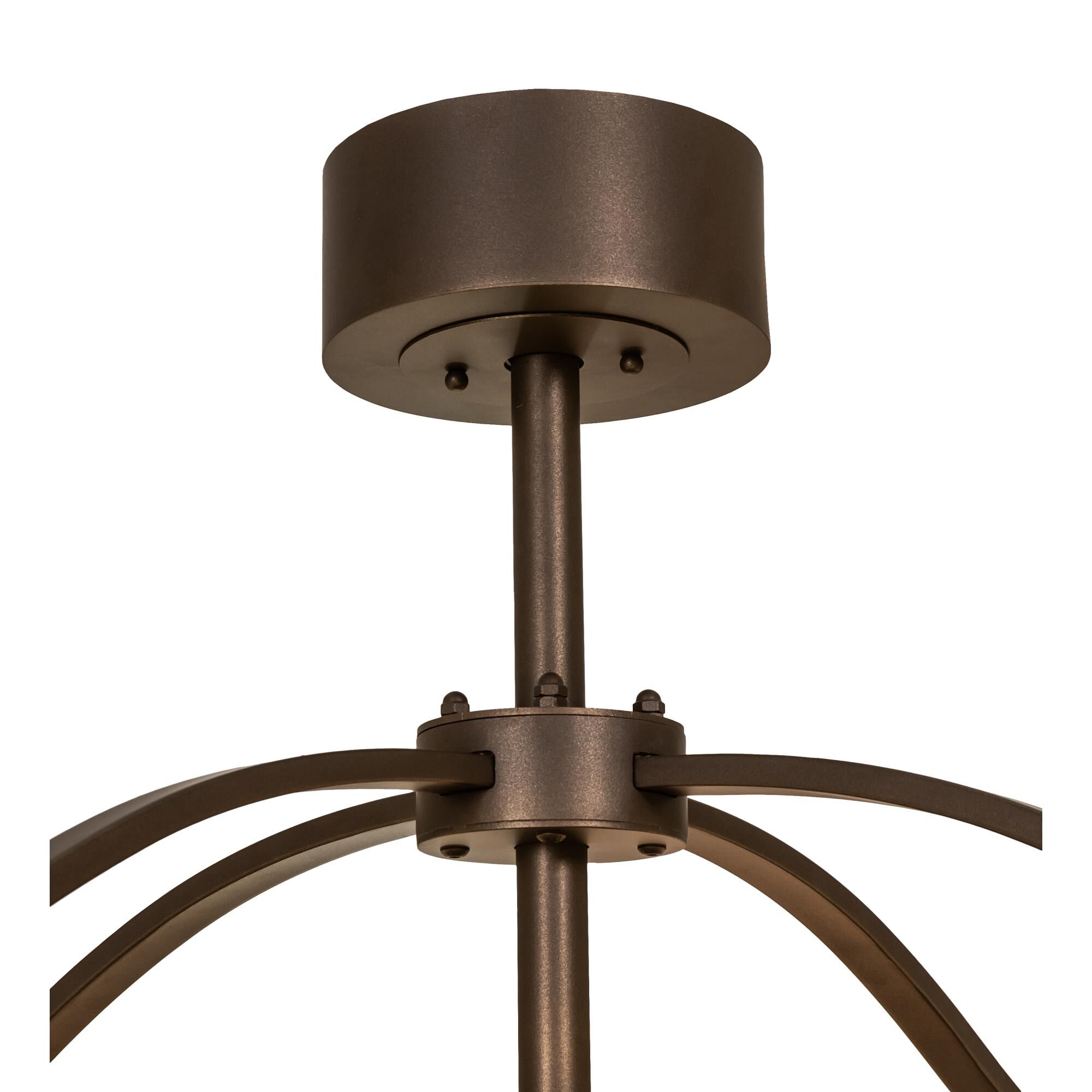 Shown in Bronze Finish finish and Beige glass