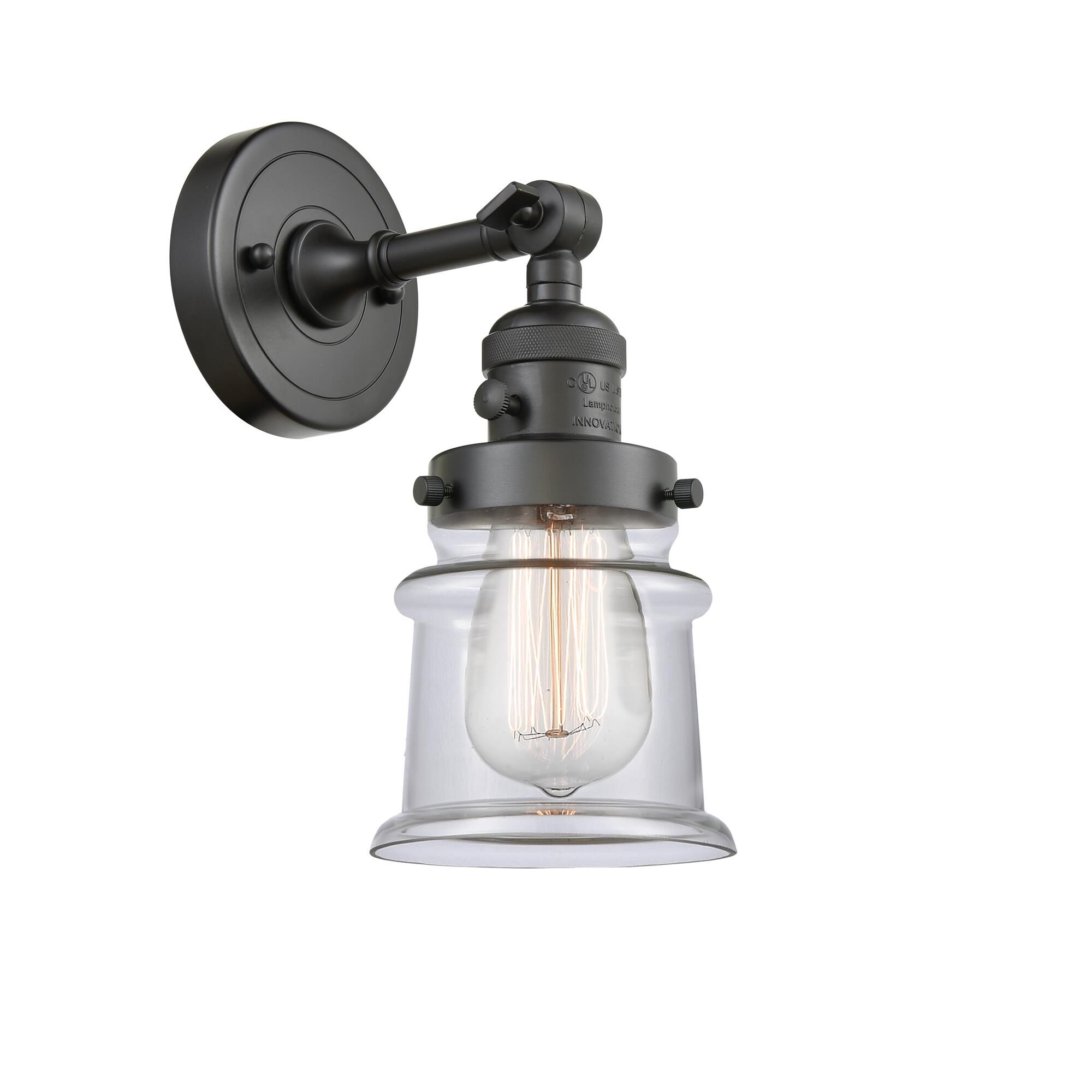 Shown in Oil Rubbed Bronze finish and Clear glass