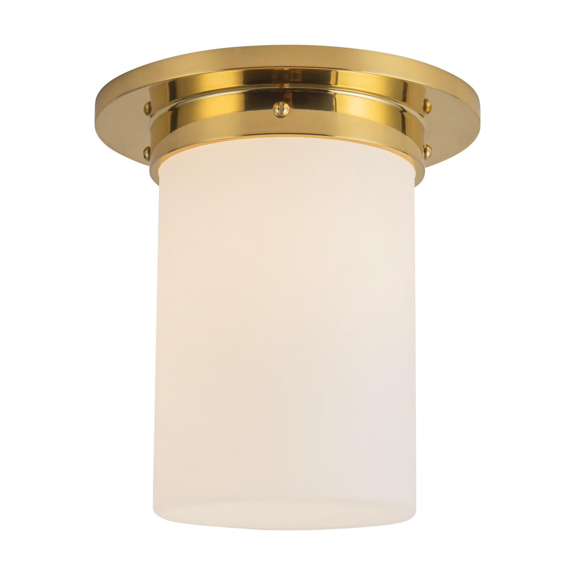 Shown in Patina Brass finish and Matte Opal glass