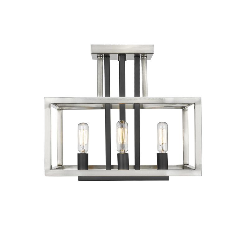 Quadra 13 Inch 4 Light Semi Flush Mount by Z-Lite