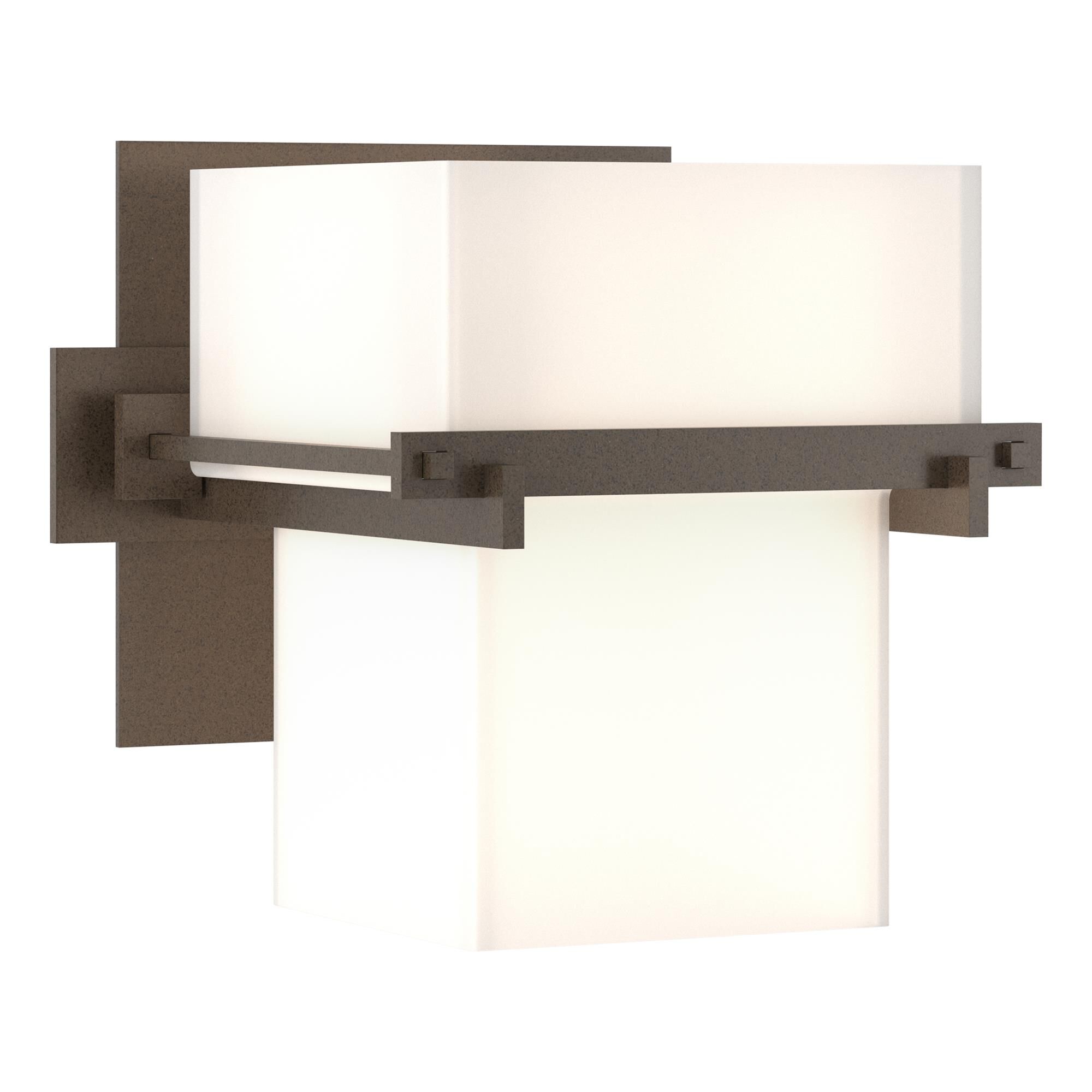 Shown in Bronze finish and Opal  glass