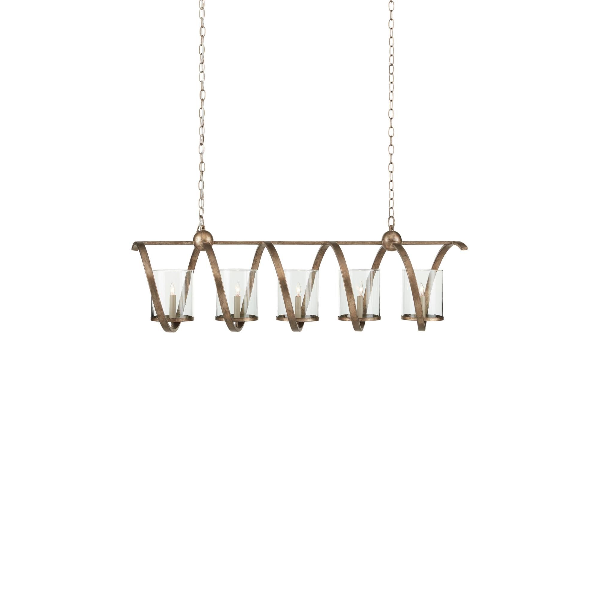 Maximus 47 Inch 5 Light Linear Suspension Light by Currey and Company