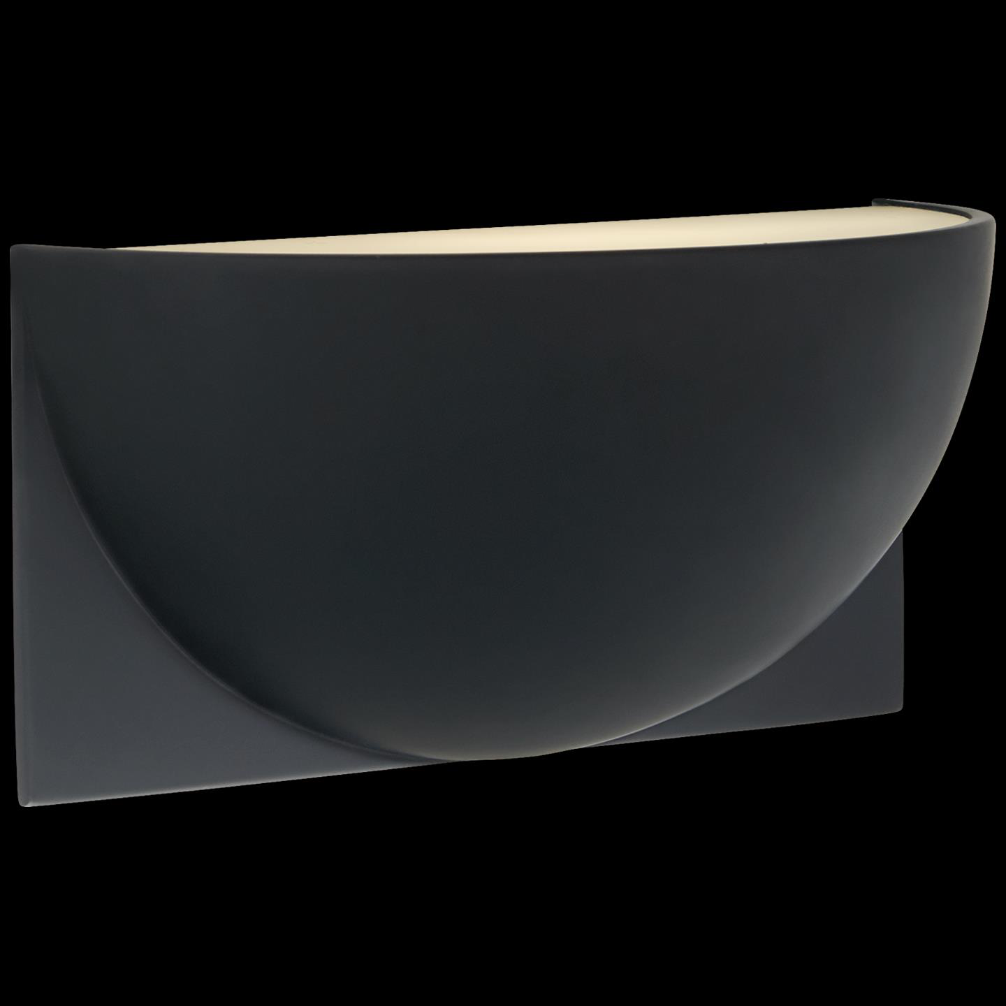 Visual Comfort Signature Collection Peter Bristol Quarter Sphere 10 Inch LED Wall Sconce