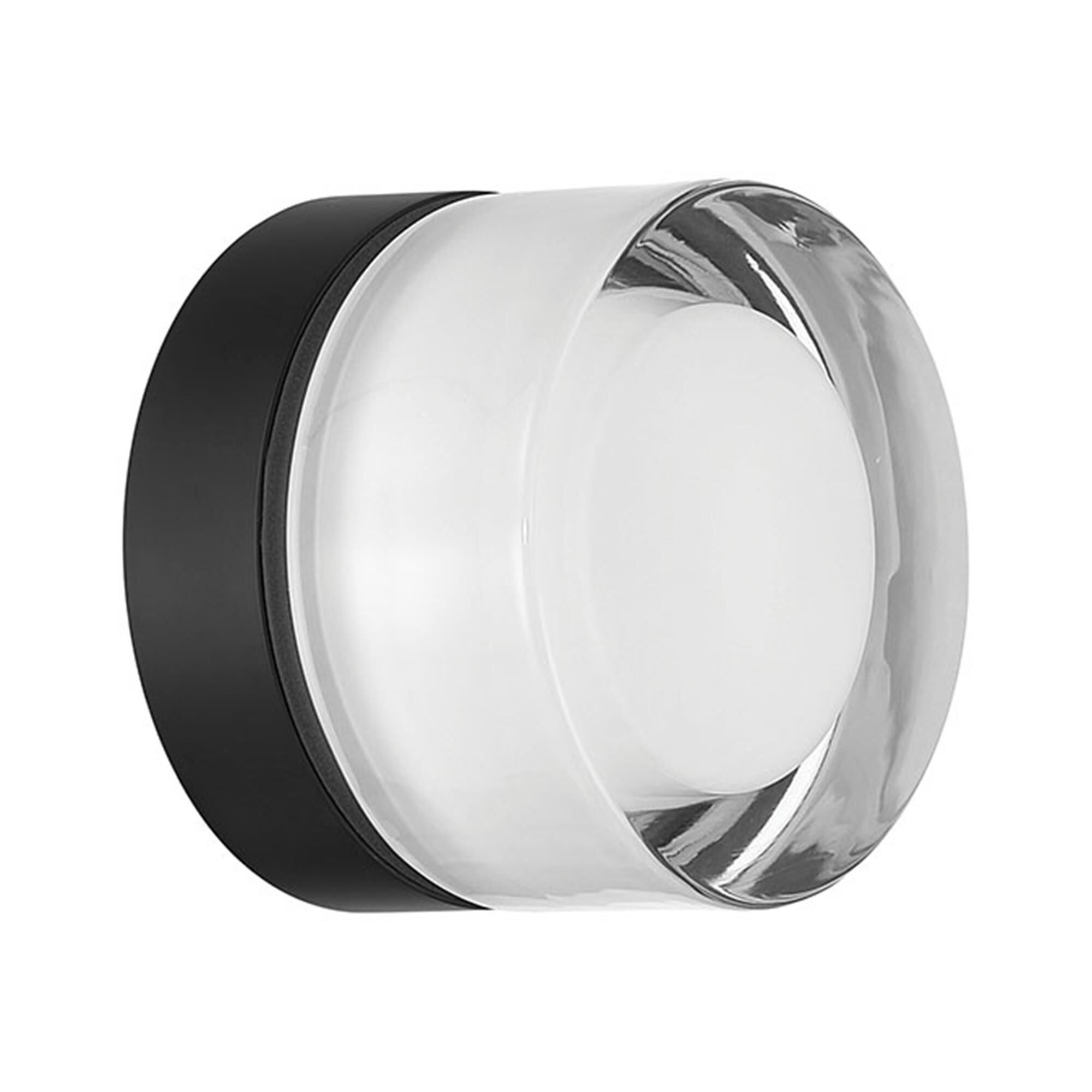 Shown in Matte Black finish and Clear Smooth glass