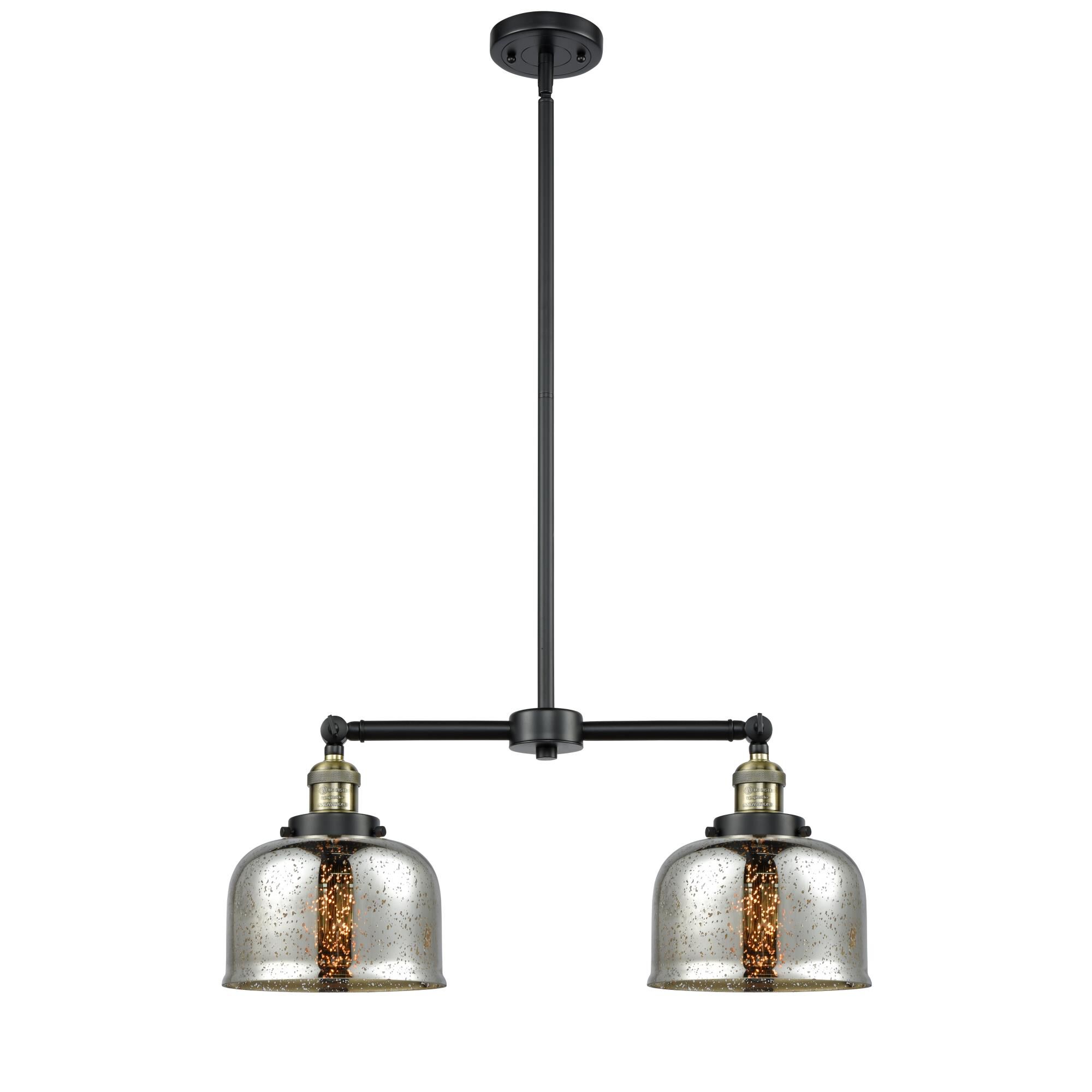 Bruno Marashlian Large Bell 21 Inch 2 Light Mini Chandelier by Innovations Lighting