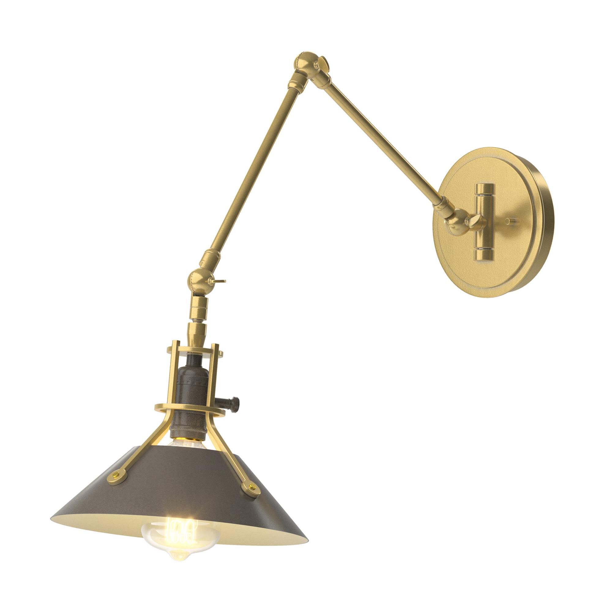 Shown in Modern Brass finish and Dark Smoke (07) accent