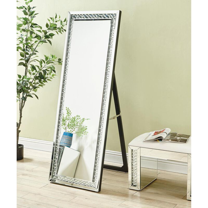 Sparkle 63 Inch Floor Standing Mirror by Elegant Decor