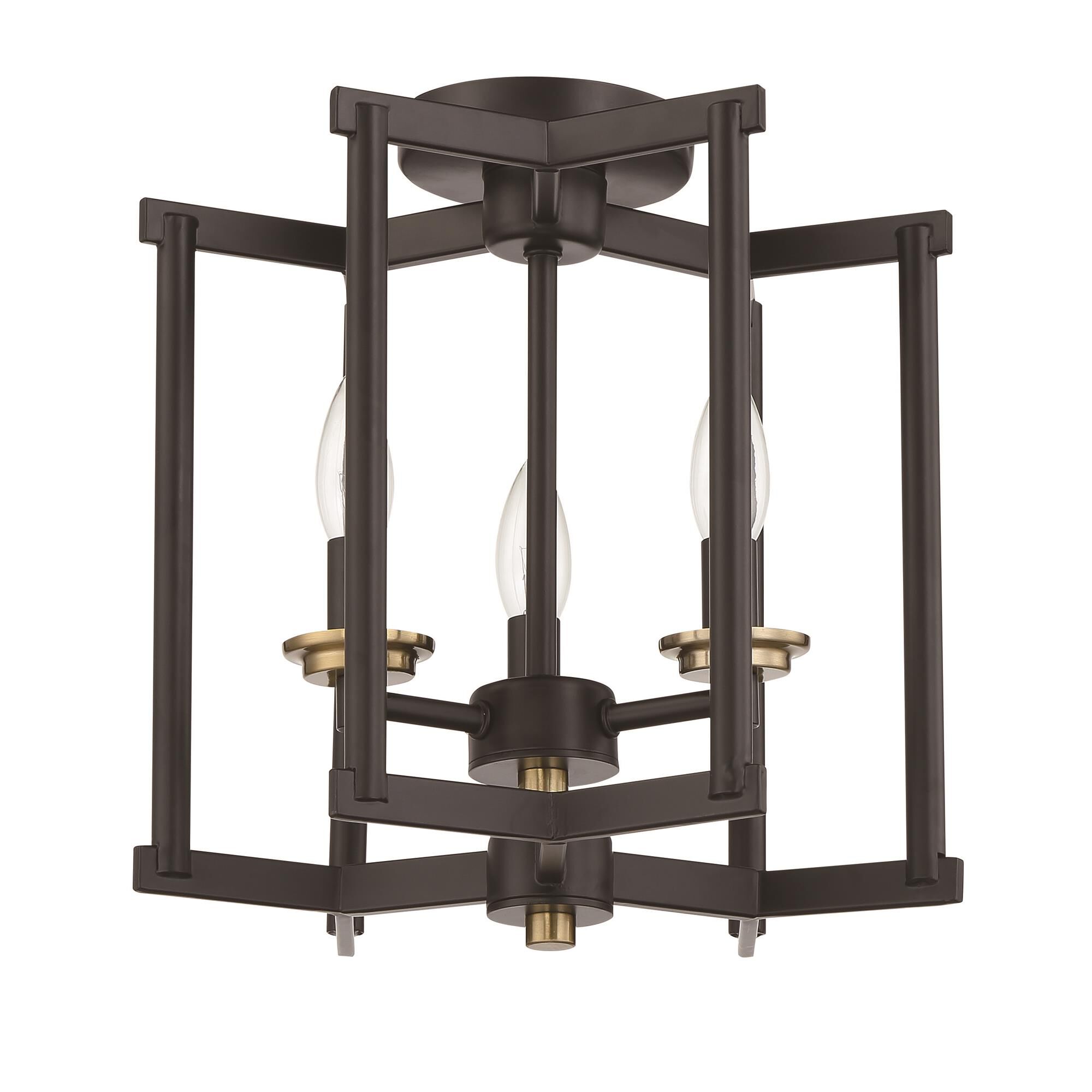 Avante Grand 11 Inch 3 Light Semi Flush Mount,