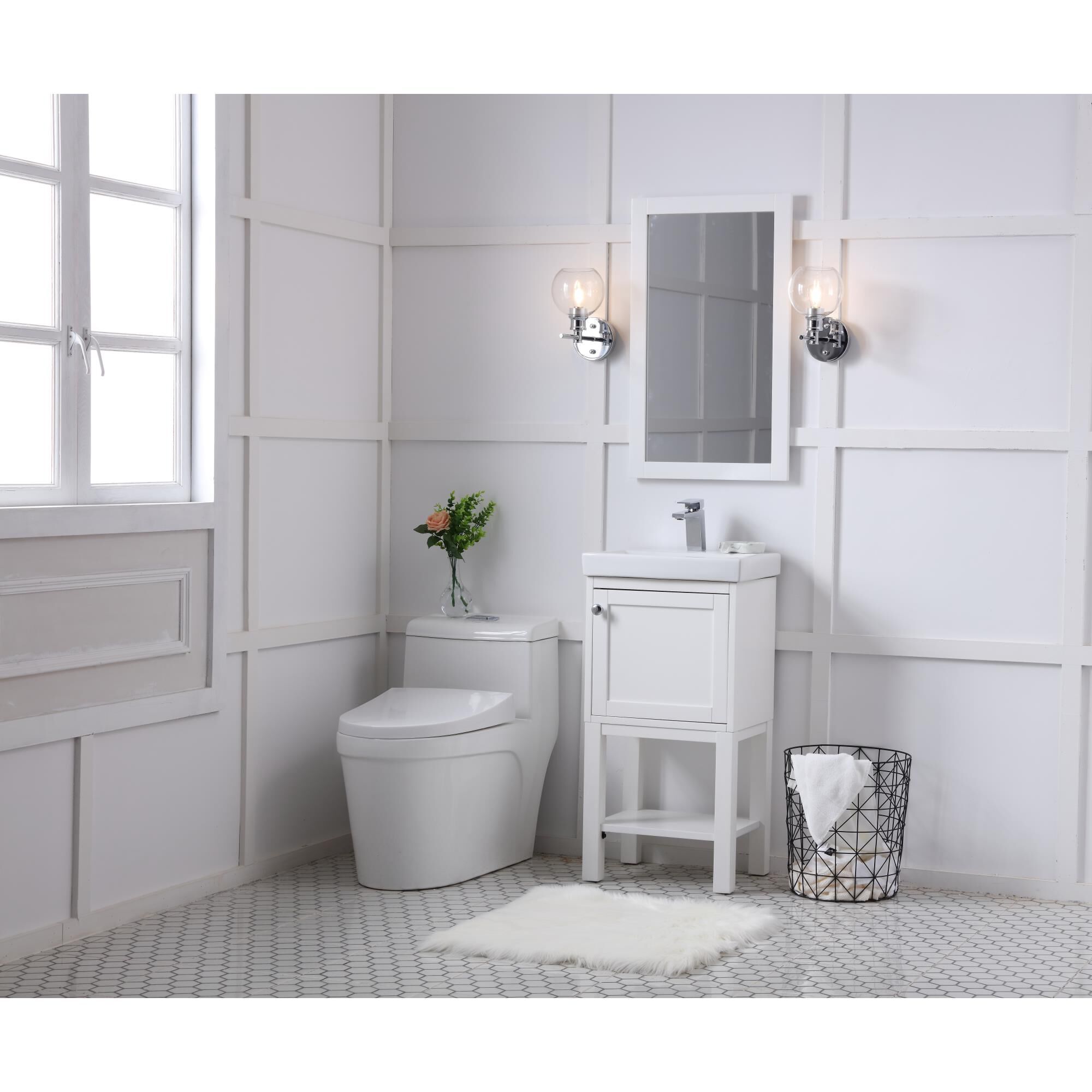 Shown in White finish