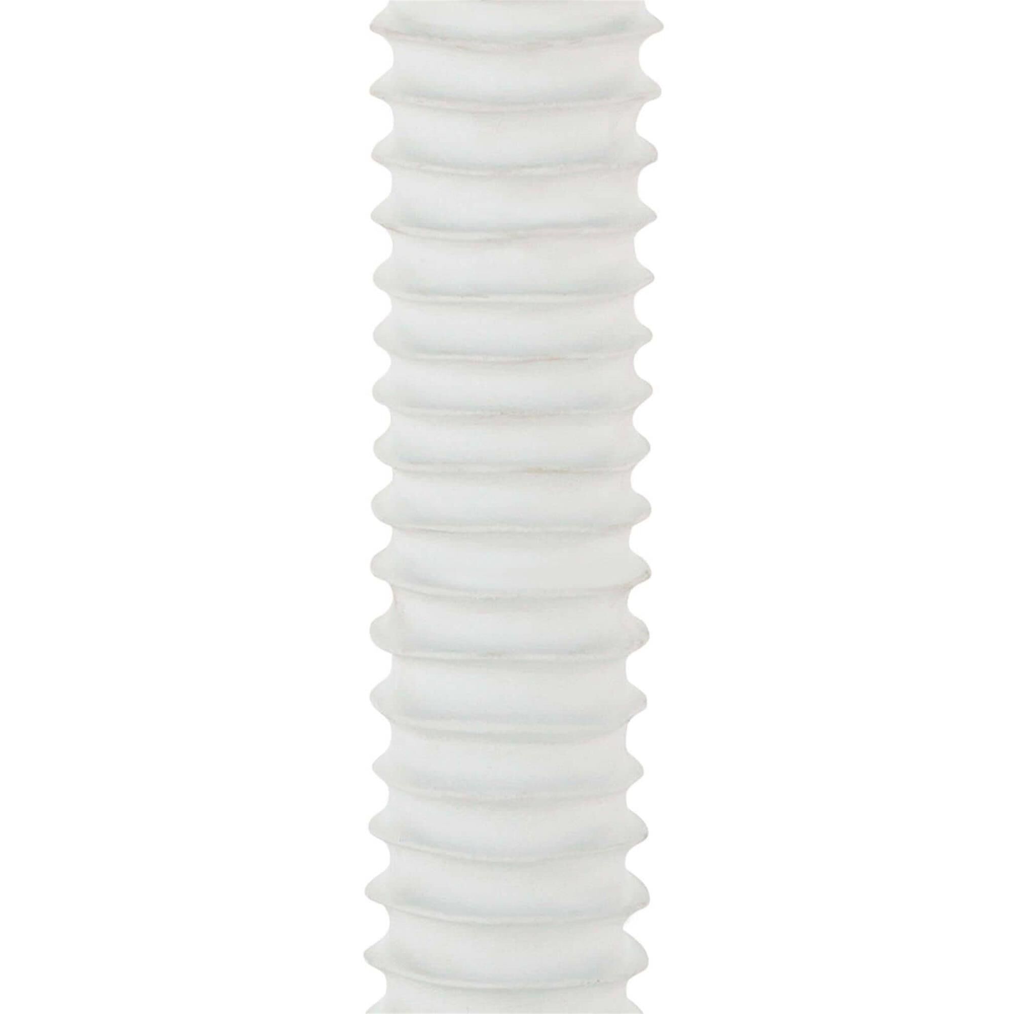 Shown in White finish and Linen shade