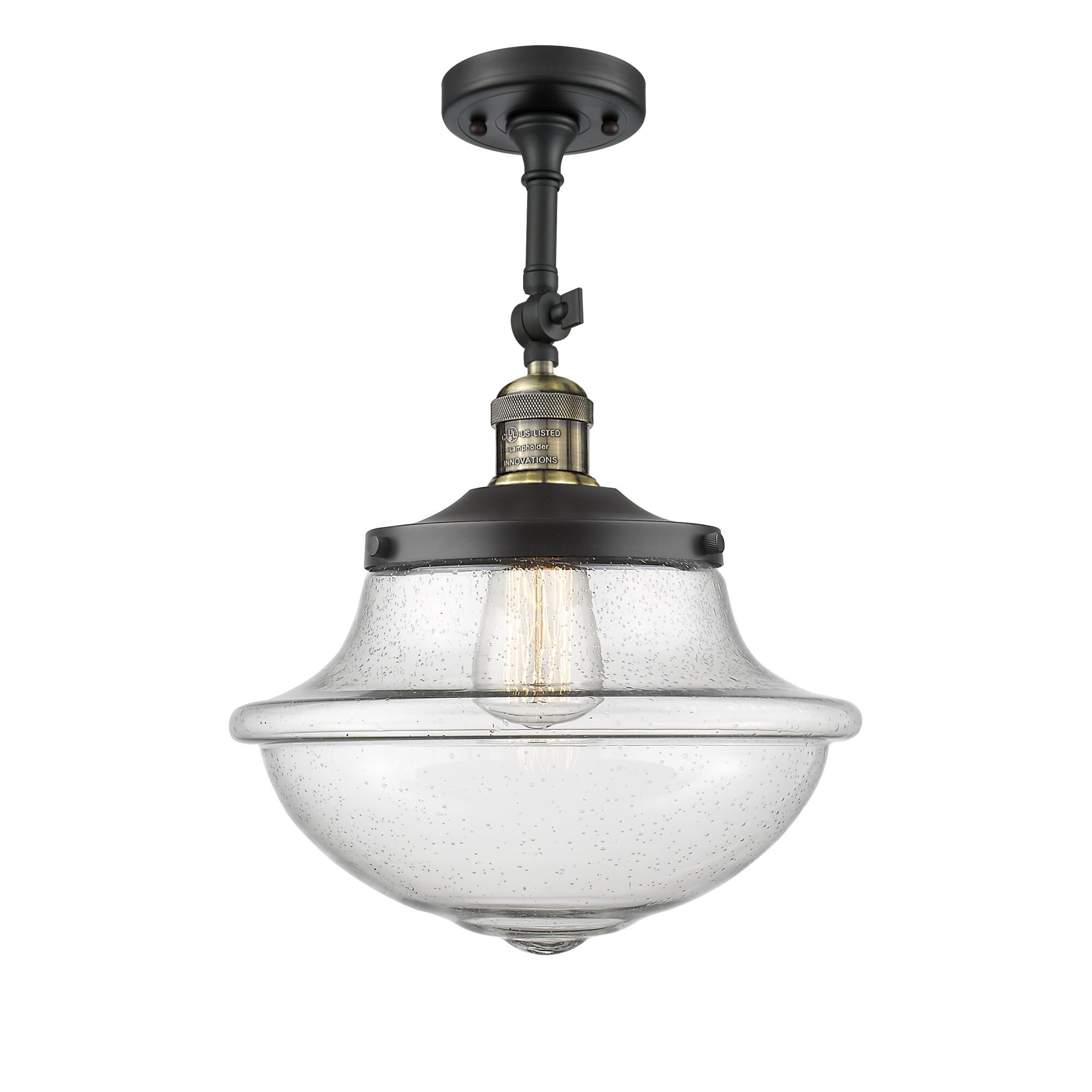 Bruno Marashlian Oxford 12 Inch 1 Light Semi Flush Mount by Innovations Lighting