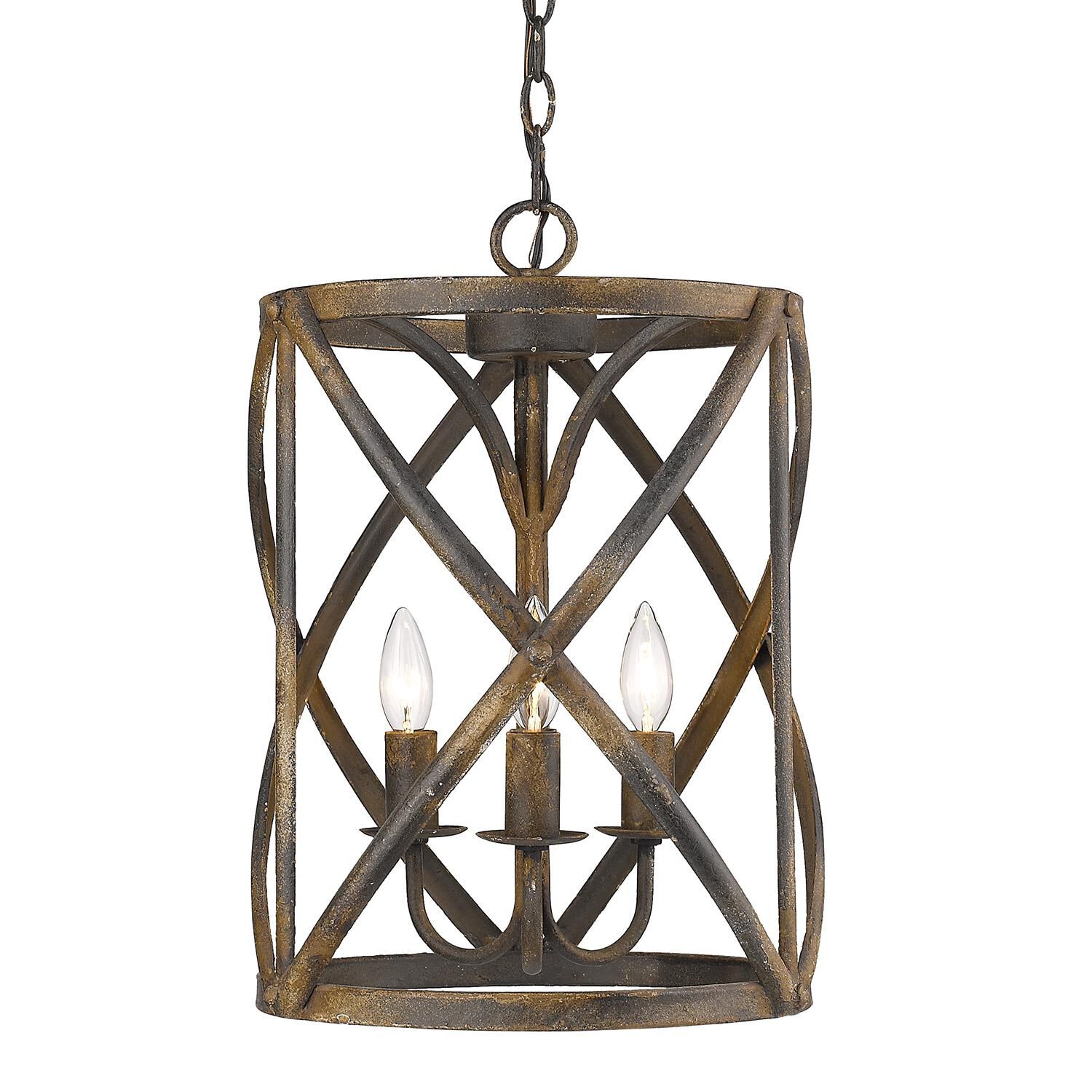 Alcott Cage Pendant by Golden Lighting