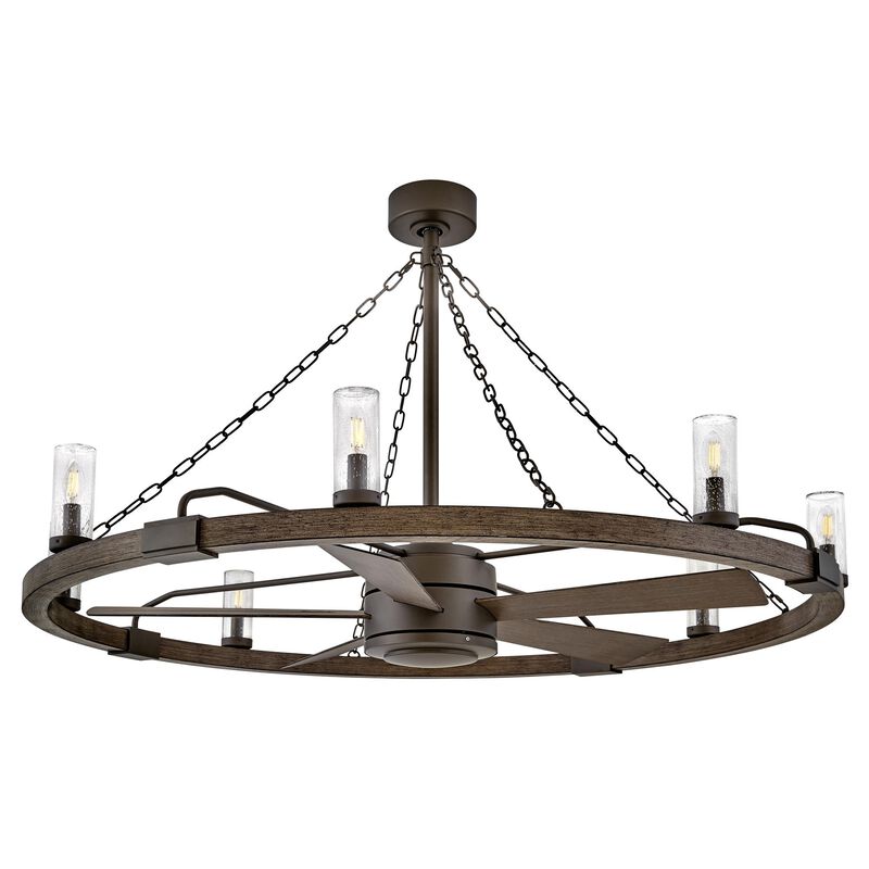 Sawyer 44 Inch Chandelier Ceiling Fan with Light Kit by Hinkley