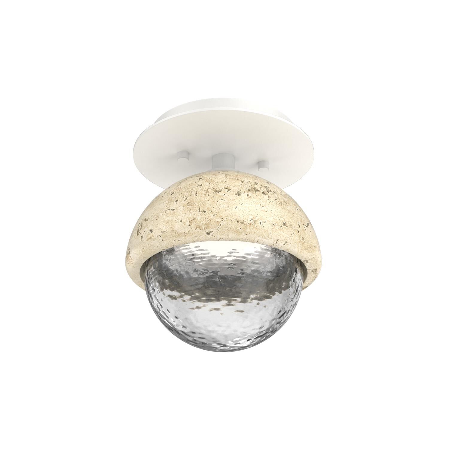 Levi Wilson Cabochon 6 Inch Flush Mount by Hammerton Studio