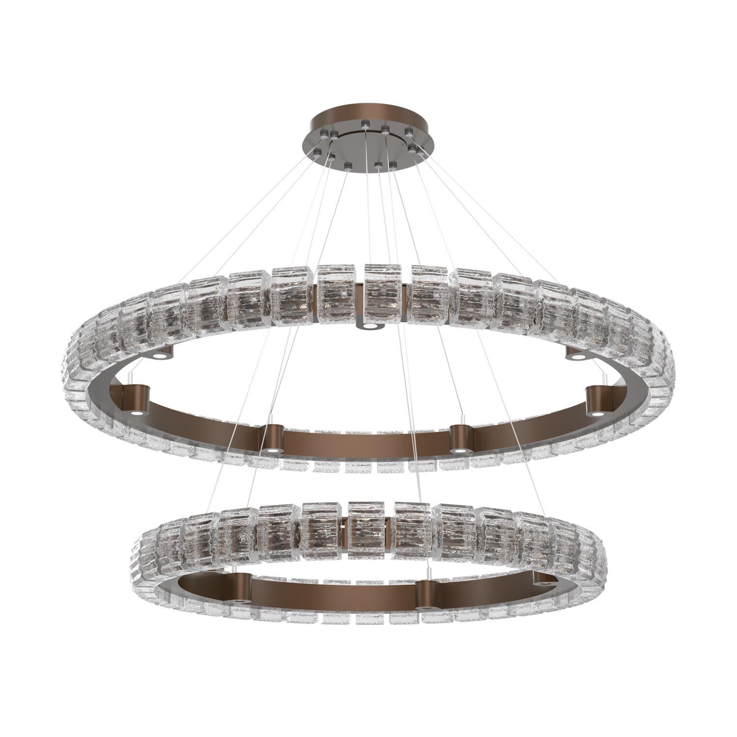 Shown in Burnished Bronze finish and Clear glass