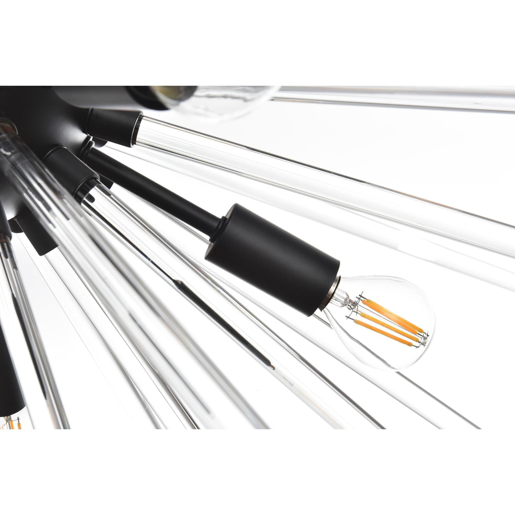 Shown in Black finish and Clear Royal Cut crystal