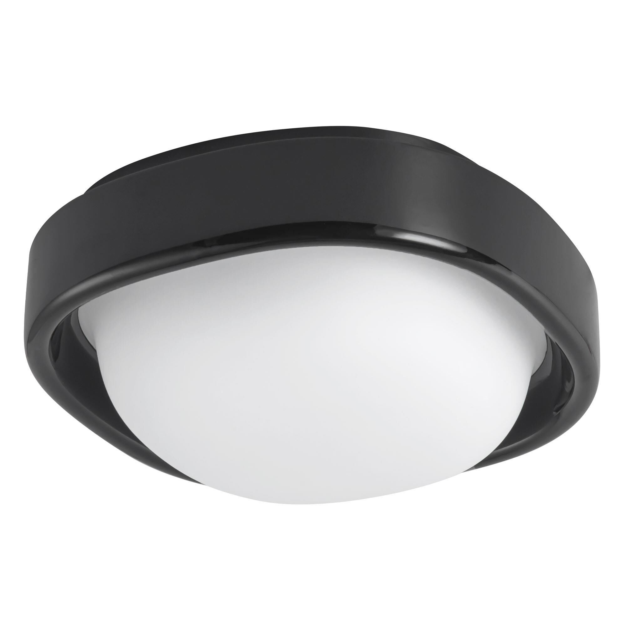 Shown in Glossy Black finish and Matte Opal glass